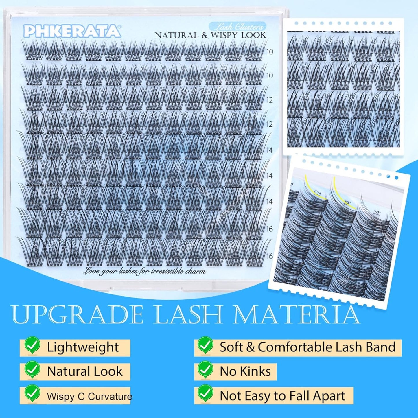 Wispy Lash Clusters Natural Eyelash Clusters 108 Pcs Cluster Eyelash Extensions