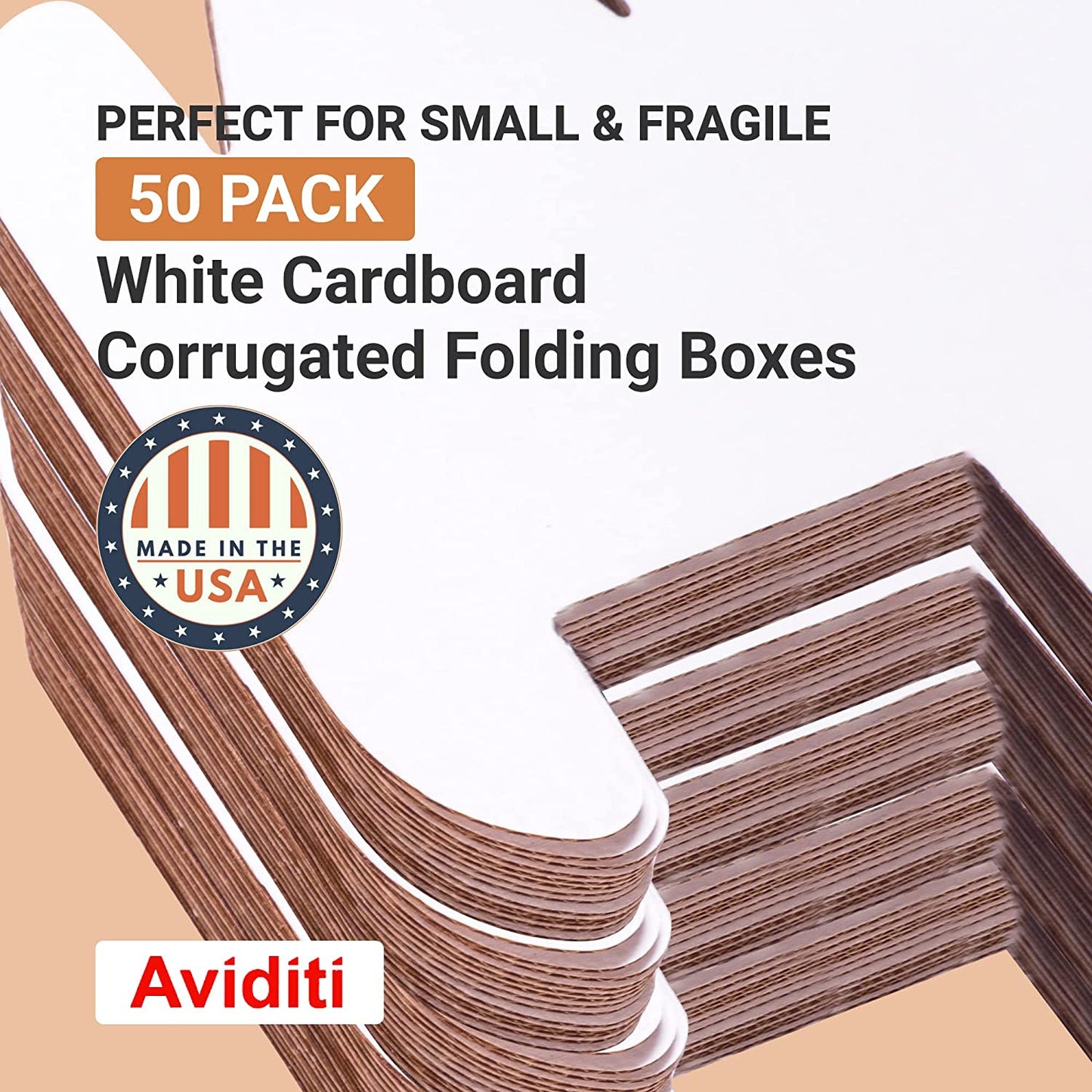 6X4X3 Shipping Boxes Small (50-Pack) Heavy Duty Corrugated Cardboard Boxes for P