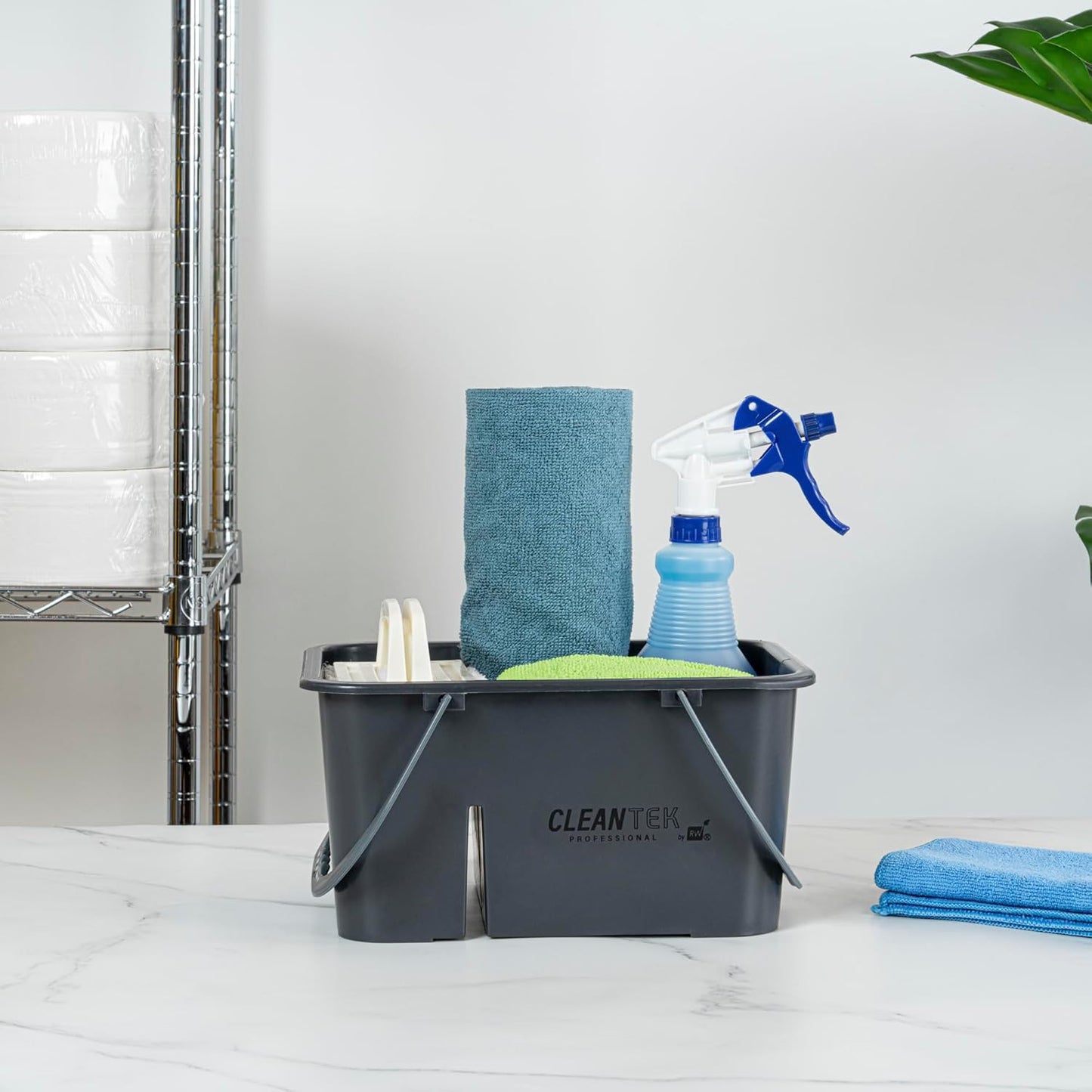 -Clean Tek Professional Cleaning Caddy, 1 Cleaning Supply Caddy with Handle - 4