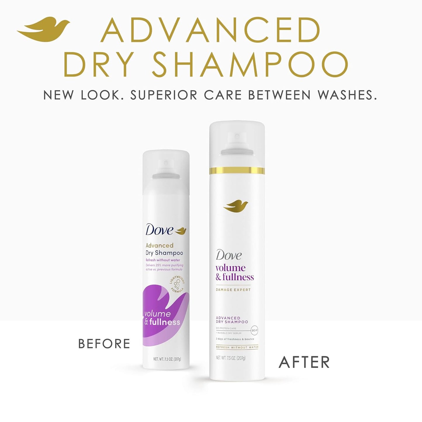 Advanced Advanced Dry Shampoo Volume & Fullness Refresh & Revive Flat Hair witho