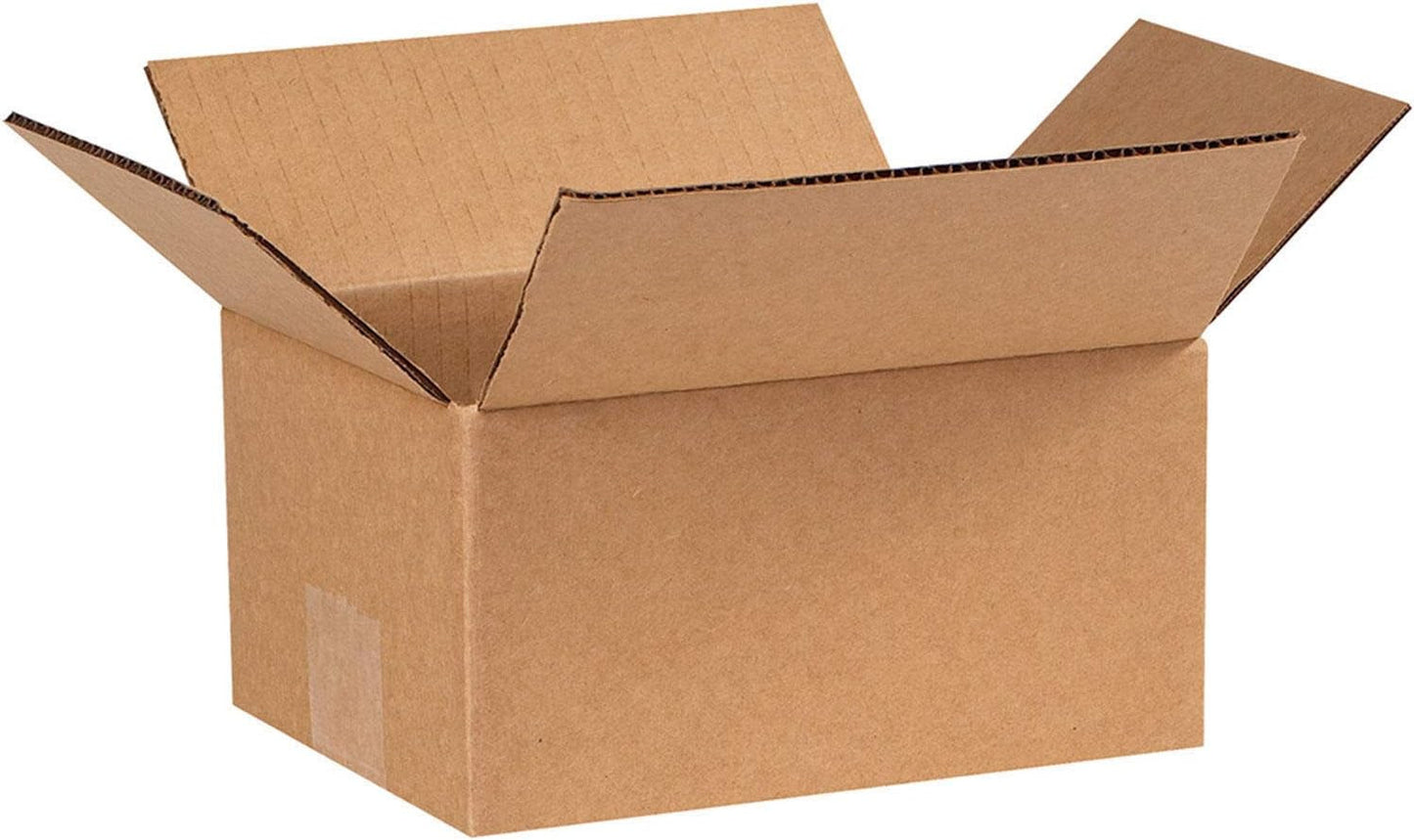 8 X 6 X 4 Inches Shipping Boxes, 25-Count (Bs080604),Kraft