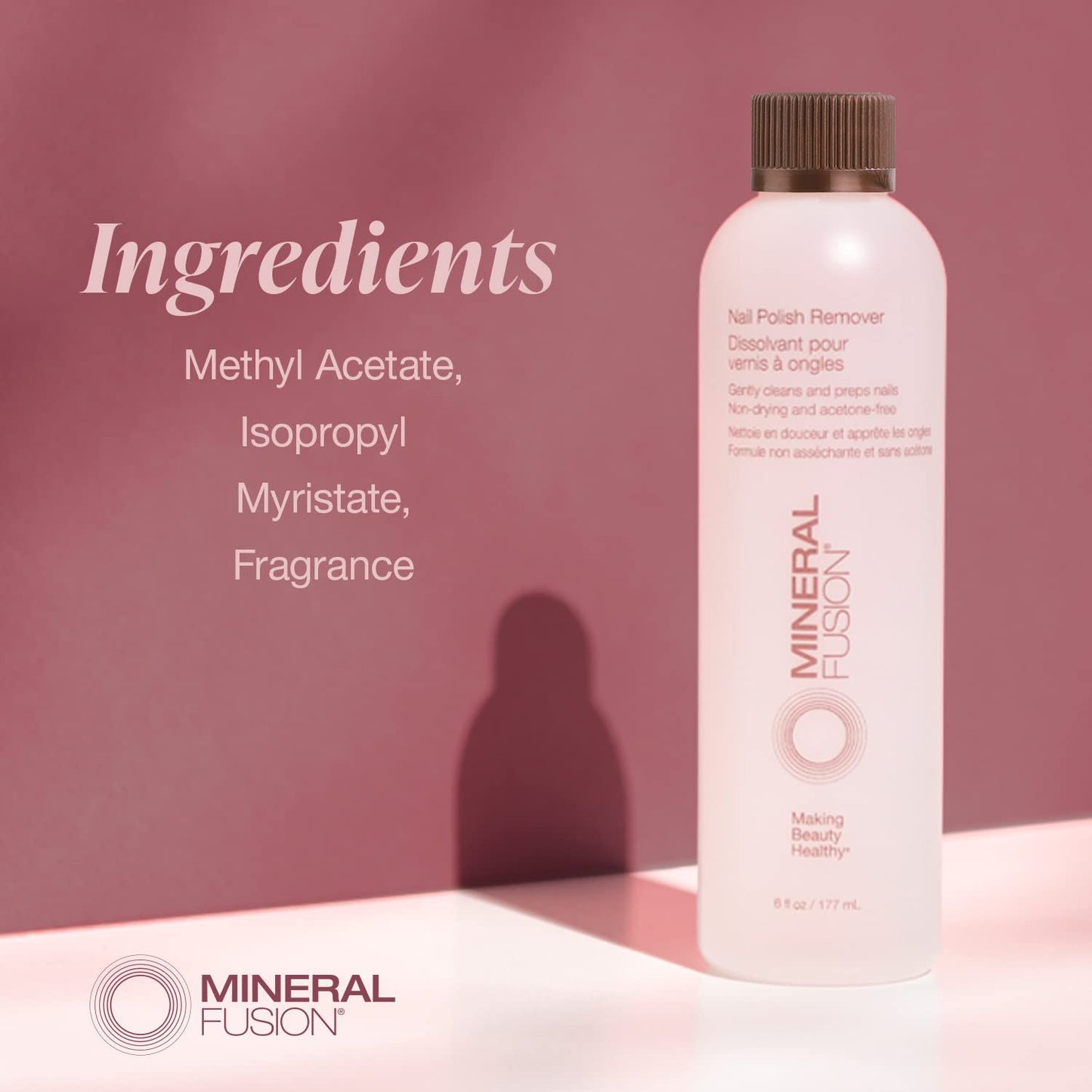 Acetone Free Nail Polish Remover, Gentle, Non-Drying, Regular & Gel Polish, 6 Fl