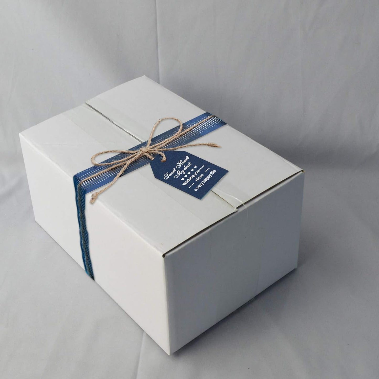 10X7X5 Shipping Boxes, White Corrugated Mailing Cardboard Box for Packing Small