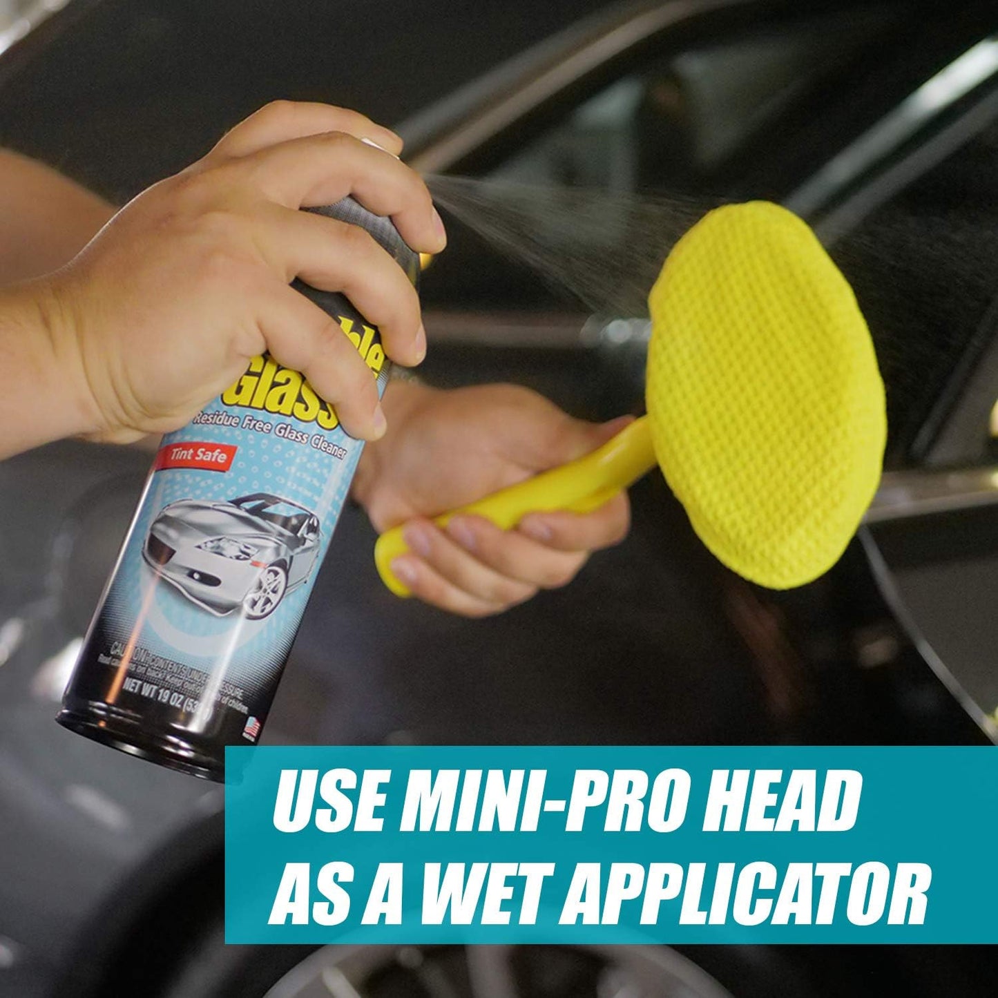95164 Reach and Clean Tool Wet-Dry Pro Window and Windshield Wand Glass Cleaning
