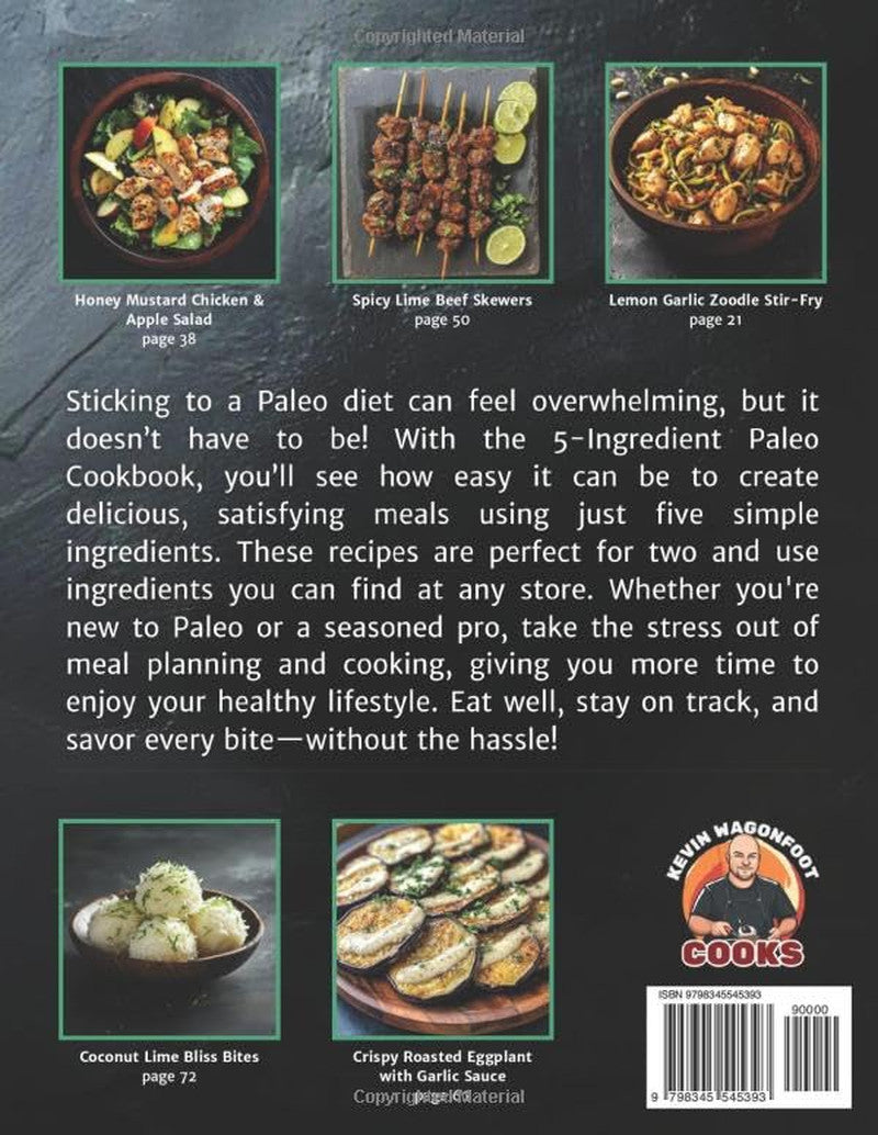 5-Ingredient Paleo Cookbook: Easy Healthy Paleo Recipes for Two (5-Ingredient Co