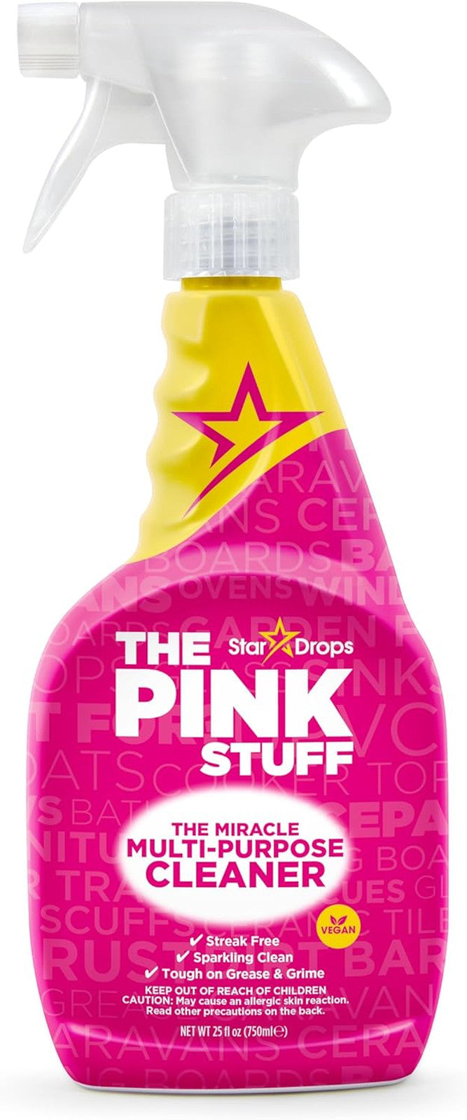 the Pink Stuff Miracle Multi-Purpose Cleaner – Removes Grease, Grime, and Stains