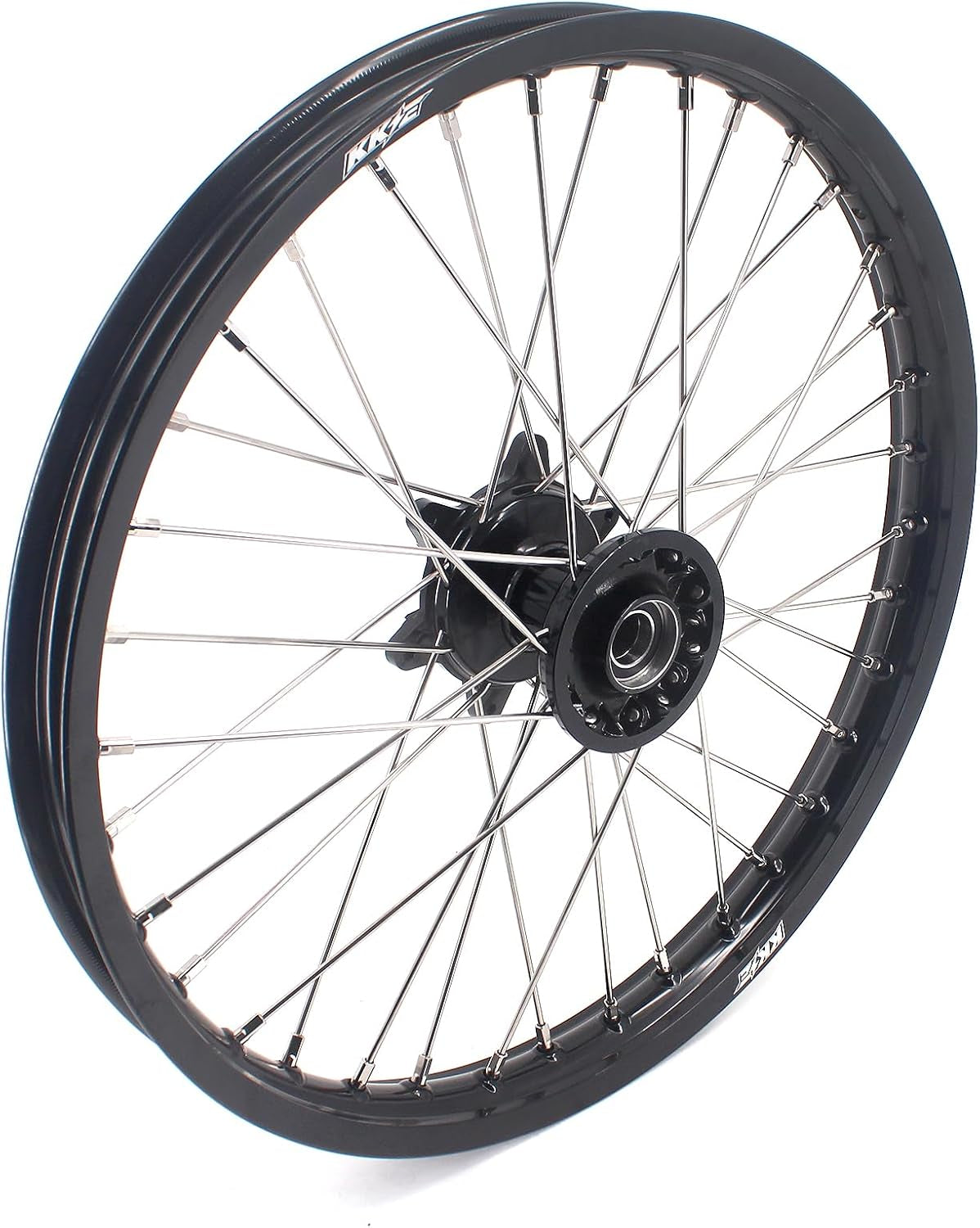 21/19 MX Casting Off-Road Wheels Rims Compatible with YAMAHA YZ125 YZ250 YZ250F YZ450F 2003-2024 Black Hub/Rim