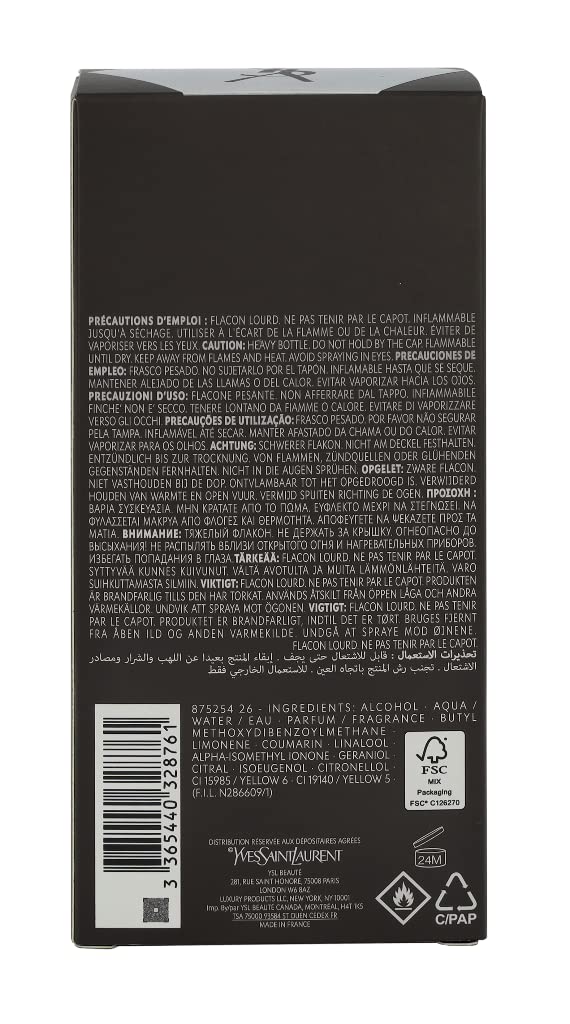 Yves Saint Laurent La Nuit De L'Homme by Yves Saint Laurent for Men - 3.3 oz EDT Spray
