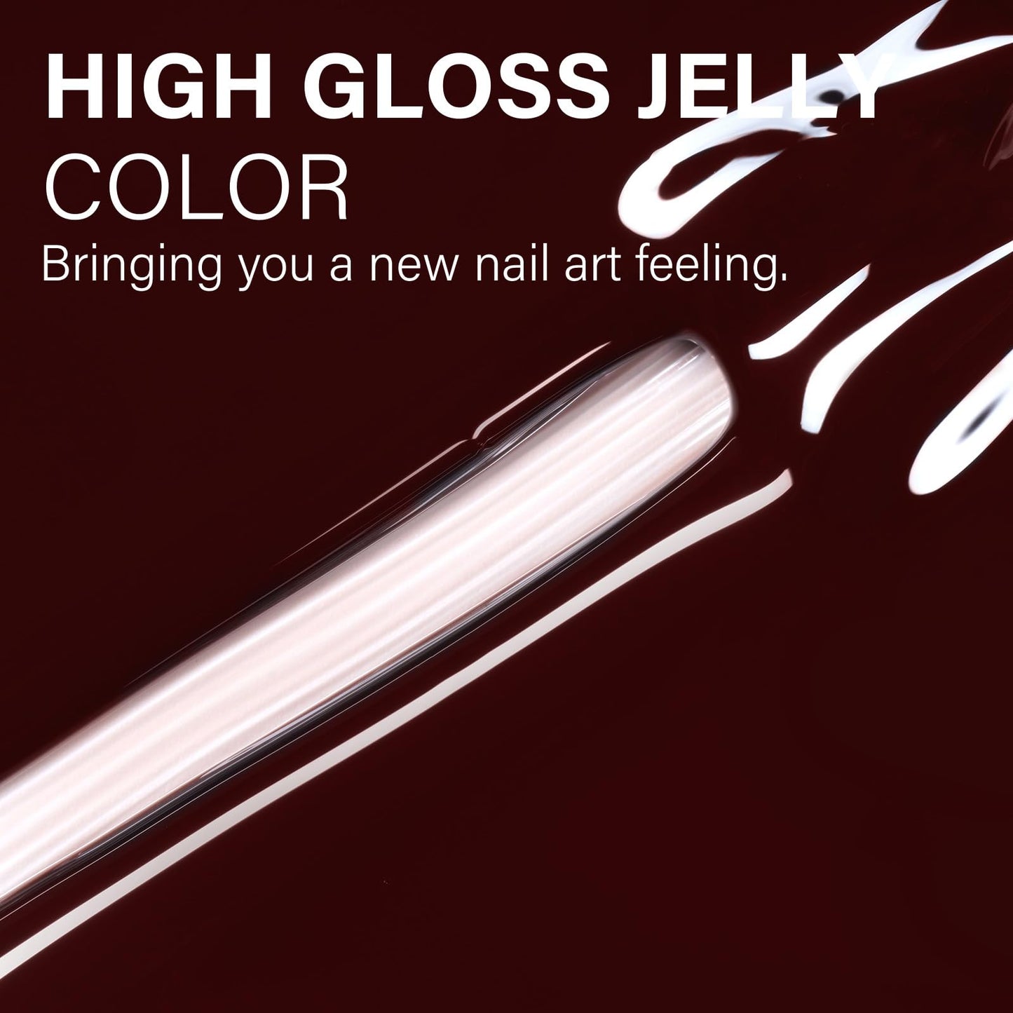 AILLSA Milky Pink Nude Gel Nail Polish, 15ml Translucent Soak Off UV LED Light Cure Gel Polish, Long Lasting for French Nail Art Salon DIY Manicure at Home