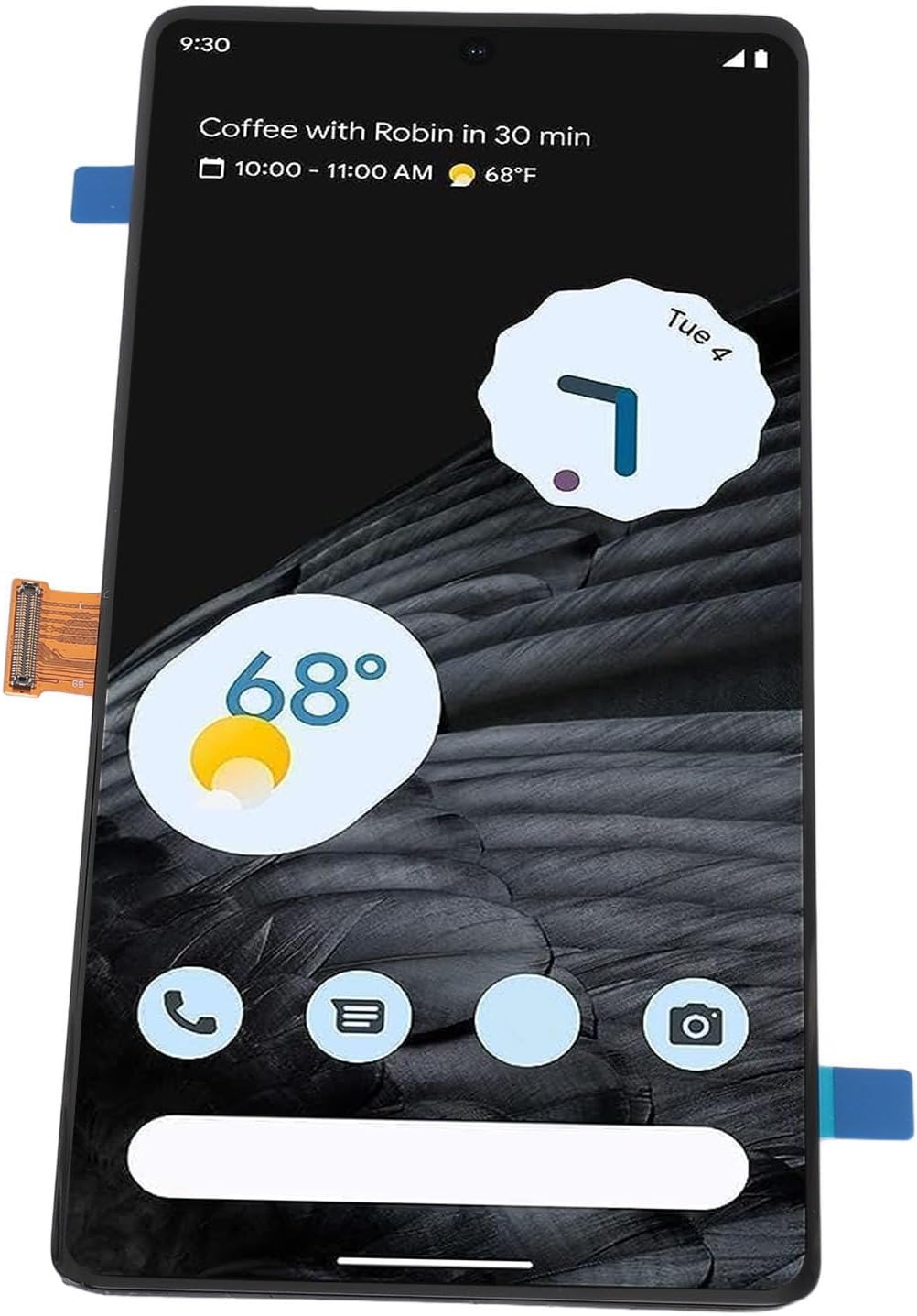 6.7 Inch Screen Replacement for Pixel 7 Pro GP4BC GE2AE, LED Touch LCD Display Digitizer Assembly, Complete Screen Assembly with Repair Tool