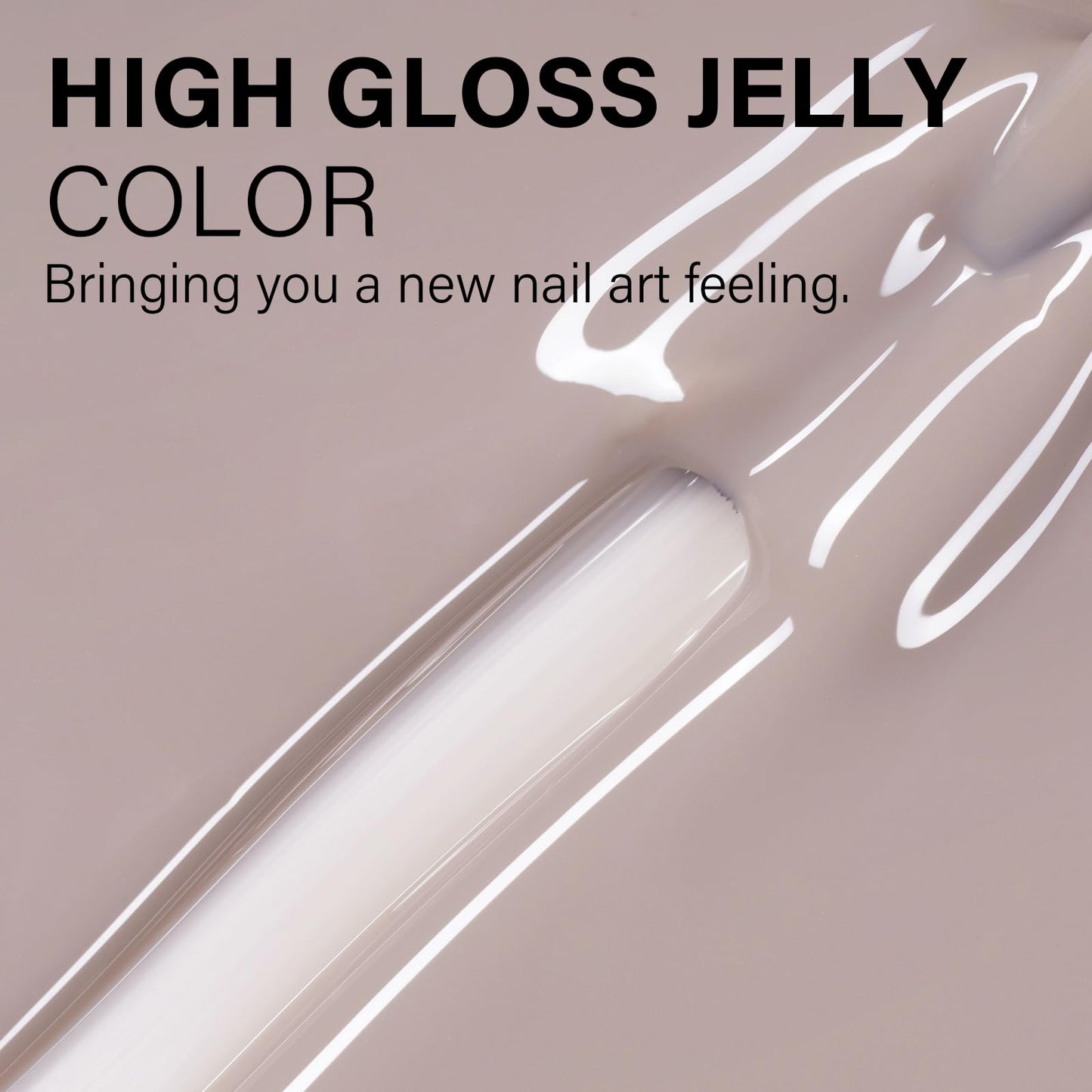 AILLSA Milky Pink Nude Gel Nail Polish, 15ml Translucent Soak Off UV LED Light Cure Gel Polish, Long Lasting for French Nail Art Salon DIY Manicure at Home