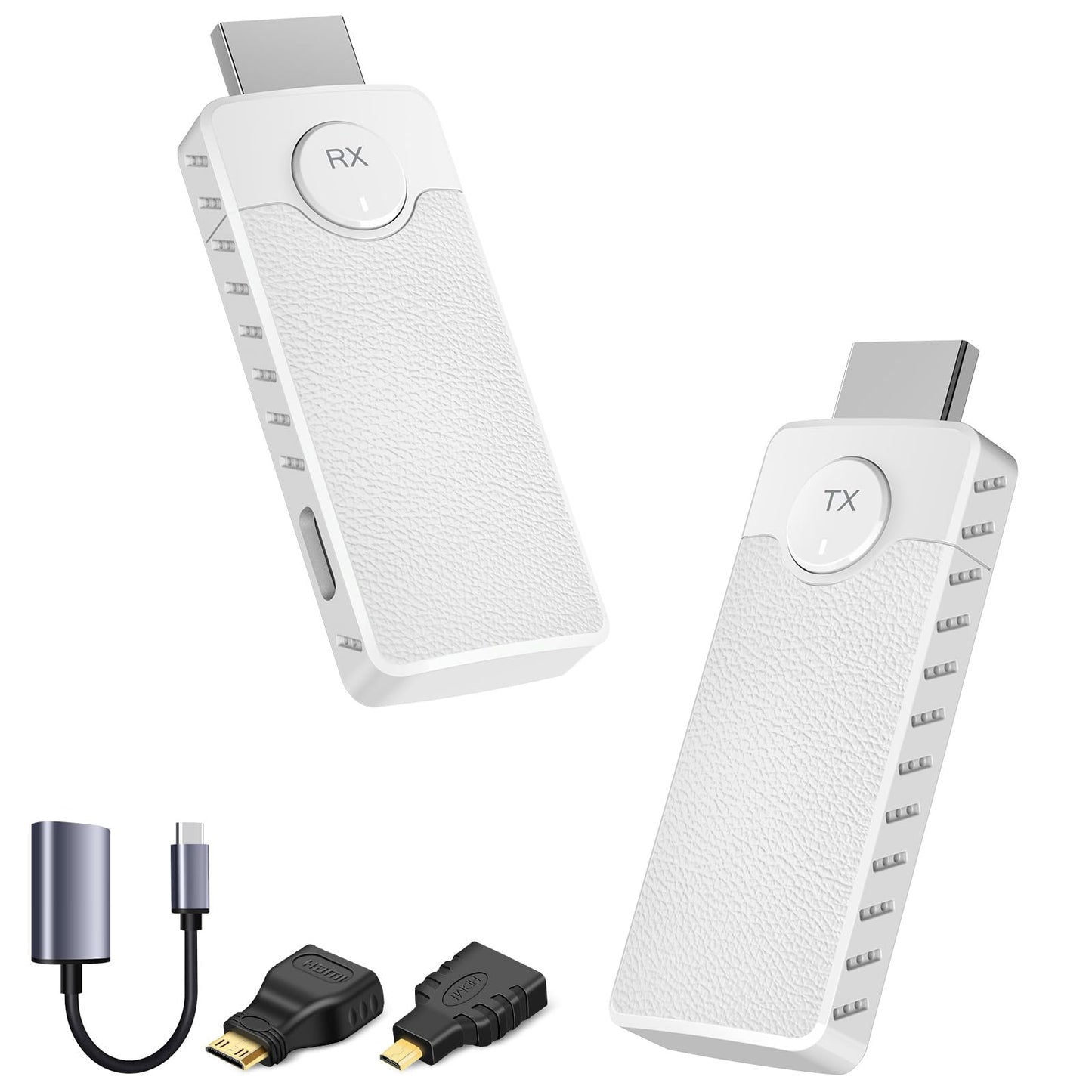Wireless HDMI for Streaming,Transmitter and Receiver Kit, Built-in Antenna Low-Latency Transmission of 1080P HD Video Streams, 2.4/5.8GHz Dual-Band, Auto Pairing for PC/Laptop/TV/Monitor/Projector