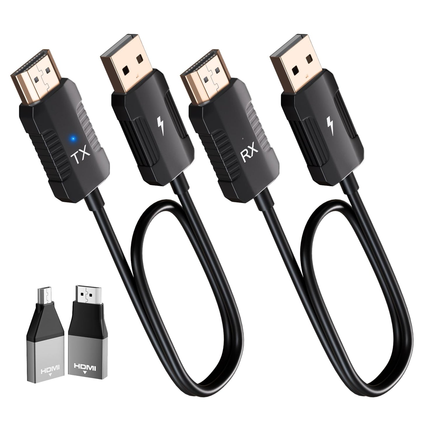 Wireless HDMI Transmitter and Receiver 4K Decode 1080P Output, HDMI Wireless Extender, Plug & Play, Support 2.4/5GHz for Streaming Video and Audio to Monitor from Laptop/Pc/Tv Box (Black)