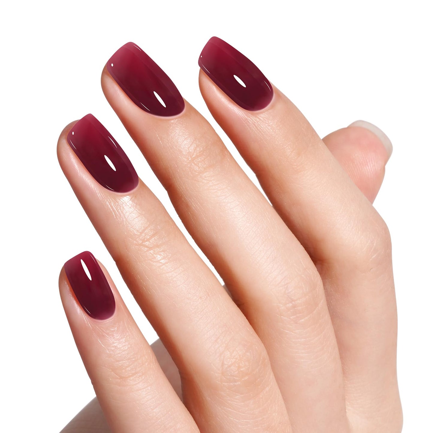 AILLSA Milky Pink Nude Gel Nail Polish, 15ml Translucent Soak Off UV LED Light Cure Gel Polish, Long Lasting for French Nail Art Salon DIY Manicure at Home