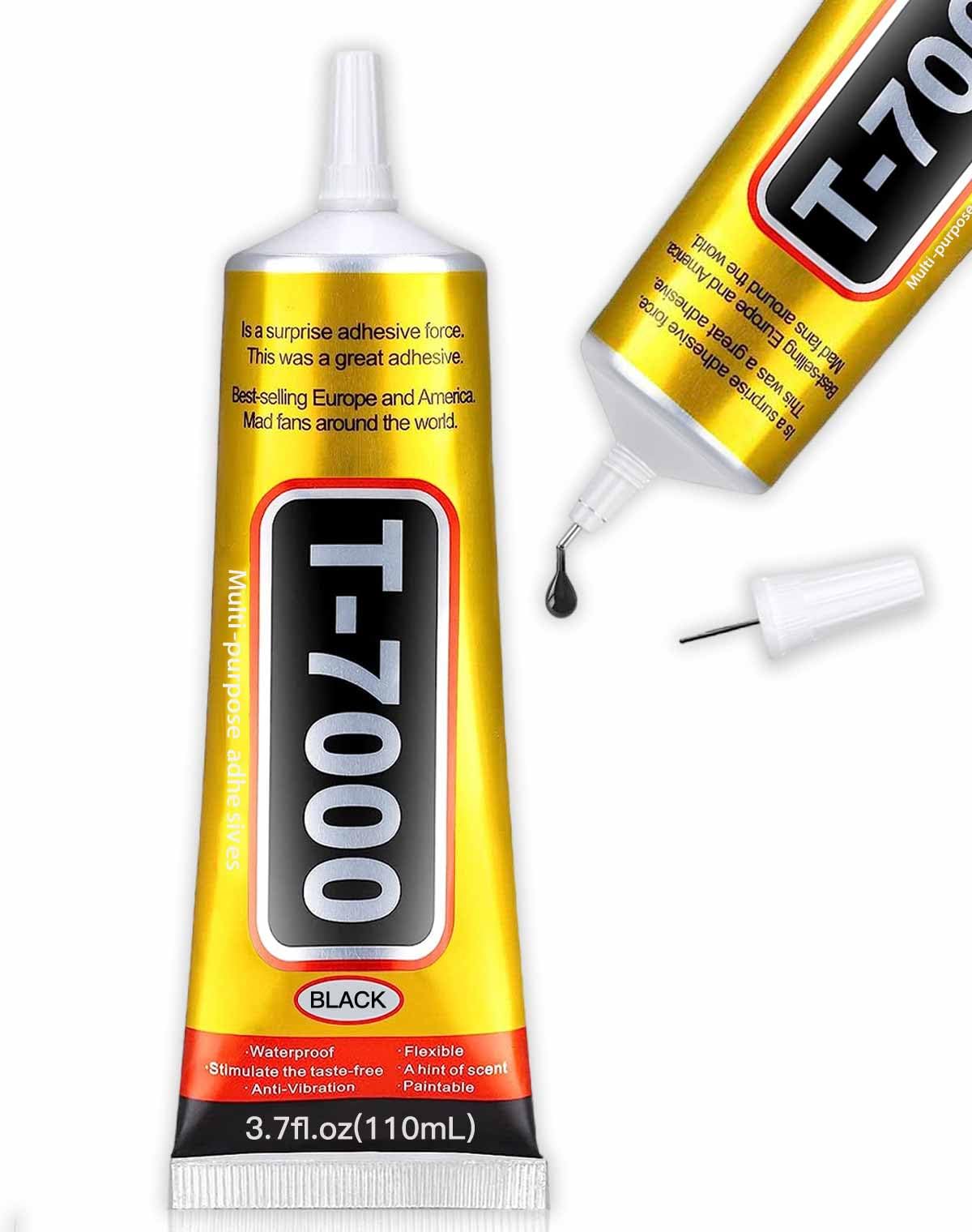 ALECPEA Upgrade T-7000 Black Adhesive Glue - 2PCS 15ml | High-Performance Waterproof Adhesive for Precision Repairs, Perfect for Phone, Electronics, Jewelry, and Crafts