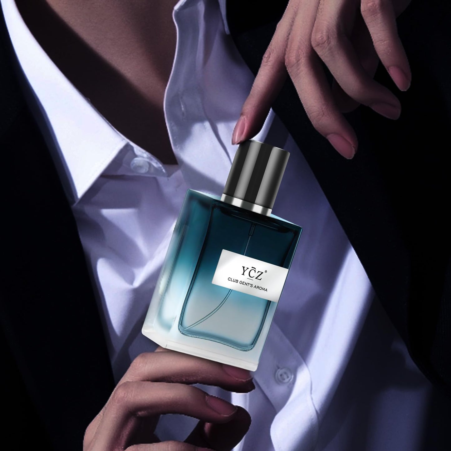 Ycz CLUB GENT'S AROMA, 1.7oz(50ml), Man Perfume, Nightclub Essential Fragrance, Long Lasting Cologne for Men with Aromatic Woody Notes of Aldehyde, Ginger, Mint, and Lemon