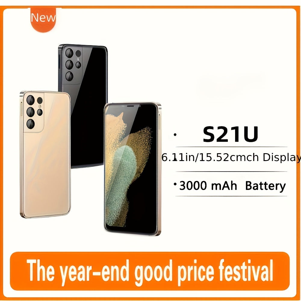 Unlocked 6.1-inch RAM 1GB ROM 16GB Smartphone with 3G/4G Support, Dual SIM, 3000mAh Battery, Protective Case and American Charger