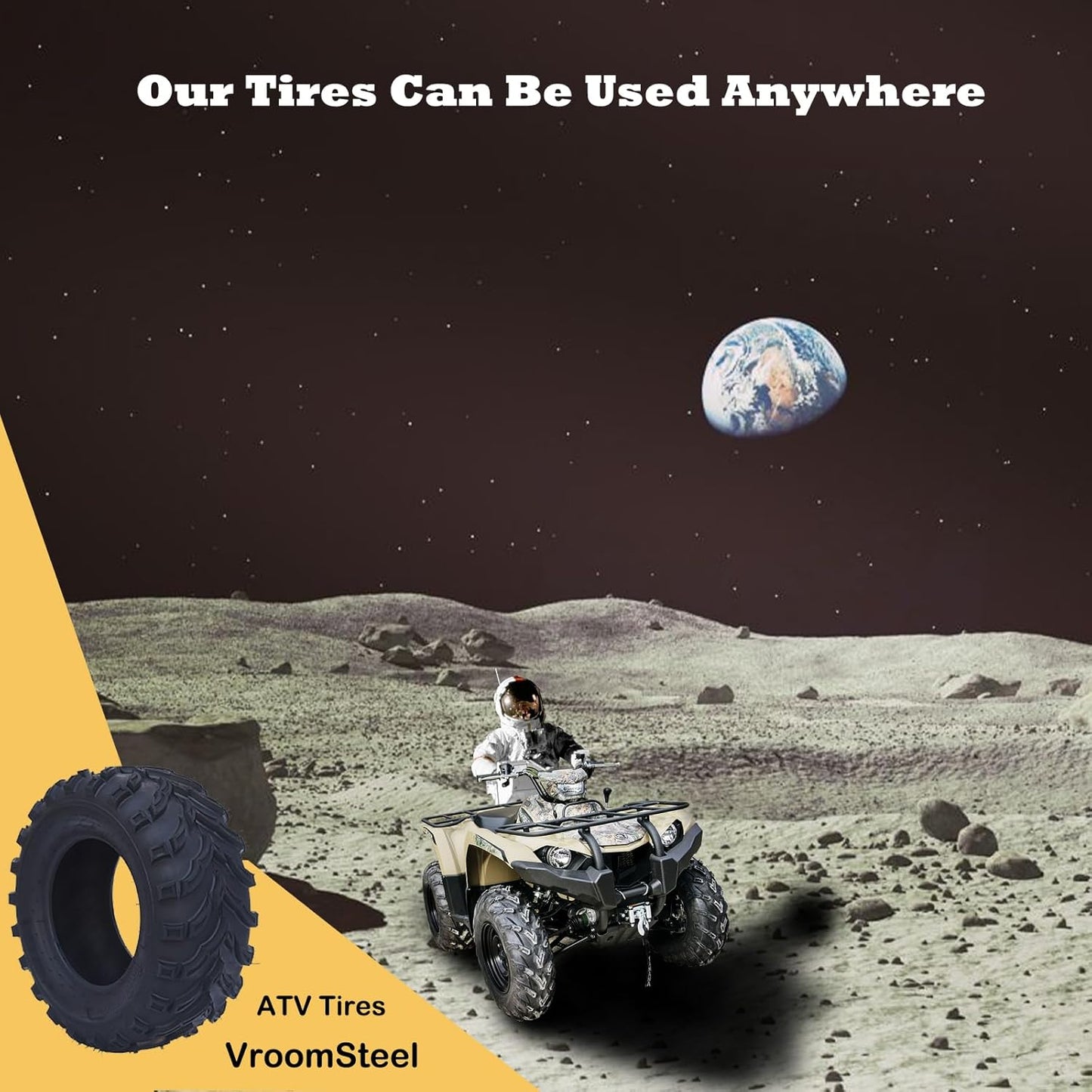 27X9-12 ATV Tires 27X9-12 UTV Tire - ATV/UTV Tires, All-Terrain Tires, Off-Road Tires, Mud/Trail Tires, Tubeless (Set of 2)
