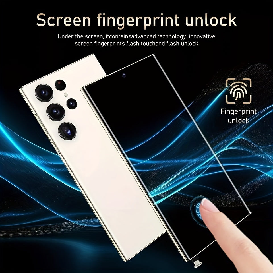 8GB+256GB Ultra C24 5G Android Smartphone - Experience Stunning 6.8" Display, Capture Life with 50MP+13MP Camera, Enjoy Long-Lasting 6800mAh Battery, Dual SIM Convenience, Built-in Stylus Pen, Advanced Face ID, Unlocked for G