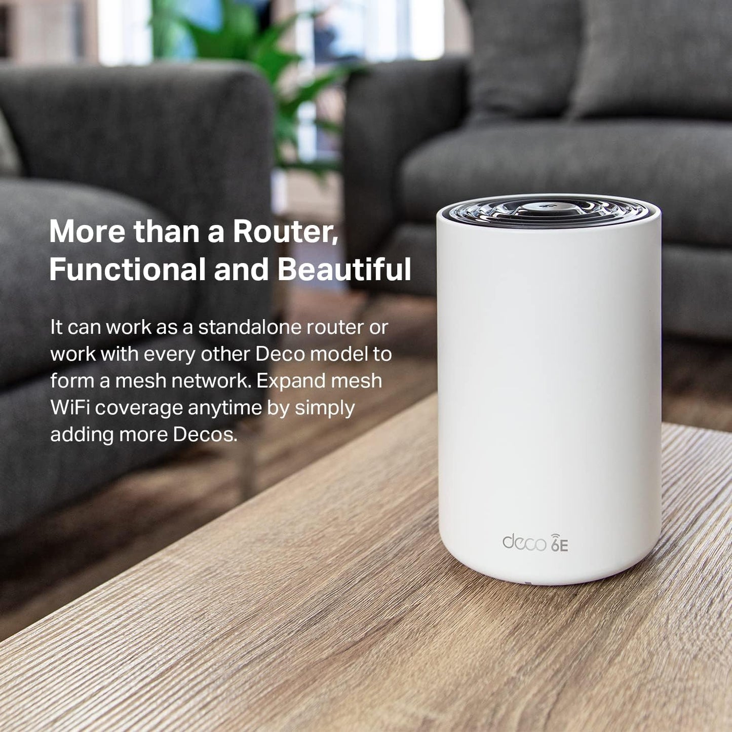 TP-Link Deco XE75 AXE5400 Tri-Band WiFi 6E Mesh System - Wi-Fi up to 7200 Sq.Ft, Engadget Rated Best Mesh for Most People, Replaces WiFi Router and Extender, AI-Driven Mesh New 6GHz Band, 3-Pack