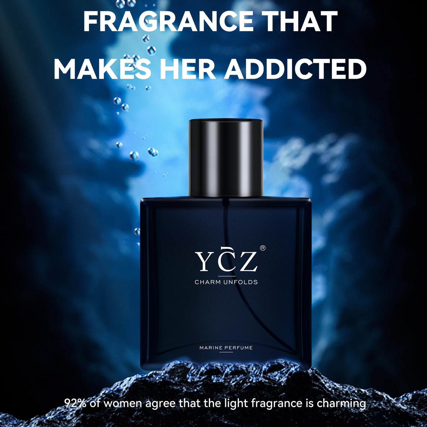 Ycz CLUB GENT'S AROMA, 1.7oz(50ml), Man Perfume, Nightclub Essential Fragrance, Long Lasting Cologne for Men with Aromatic Woody Notes of Aldehyde, Ginger, Mint, and Lemon