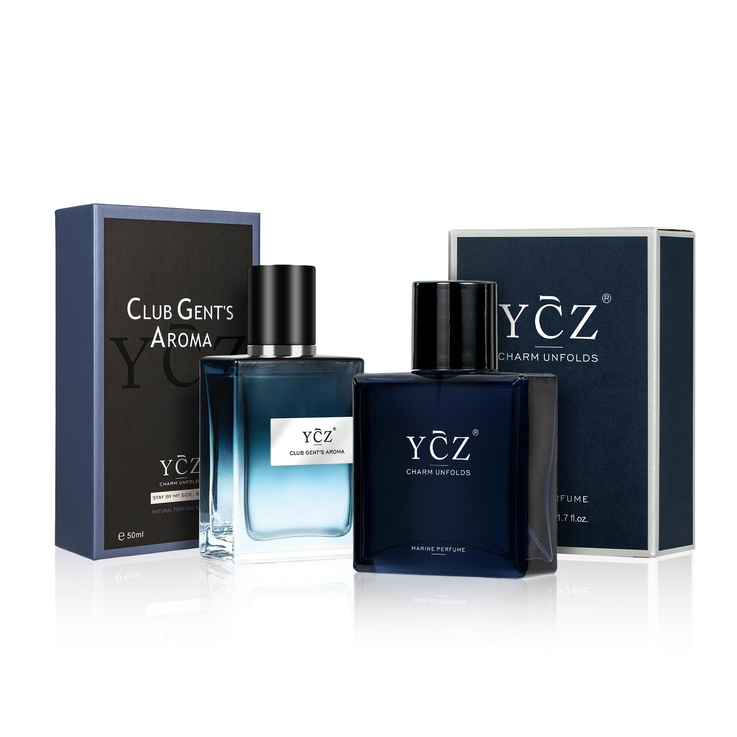 Ycz CLUB GENT'S AROMA, 1.7oz(50ml), Man Perfume, Nightclub Essential Fragrance, Long Lasting Cologne for Men with Aromatic Woody Notes of Aldehyde, Ginger, Mint, and Lemon