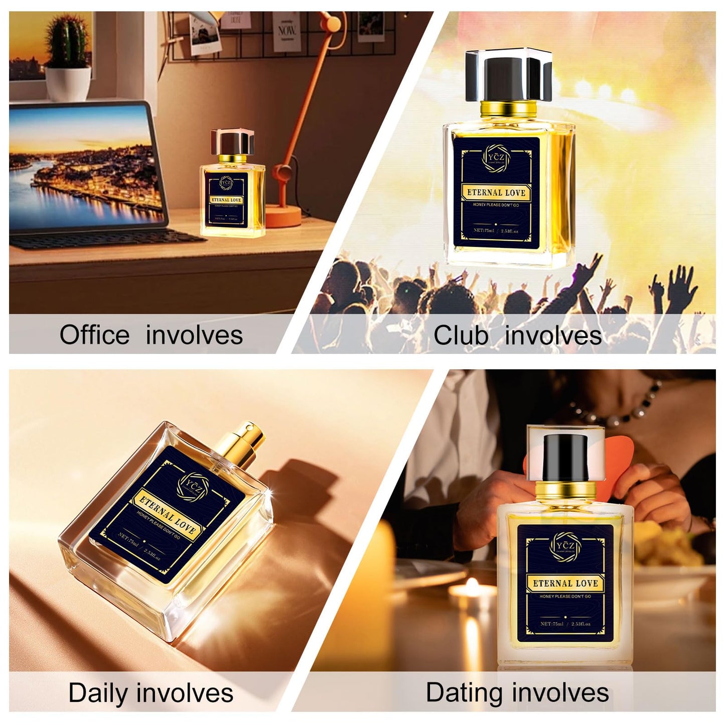 Ycz CLUB GENT'S AROMA, 1.7oz(50ml), Man Perfume, Nightclub Essential Fragrance, Long Lasting Cologne for Men with Aromatic Woody Notes of Aldehyde, Ginger, Mint, and Lemon