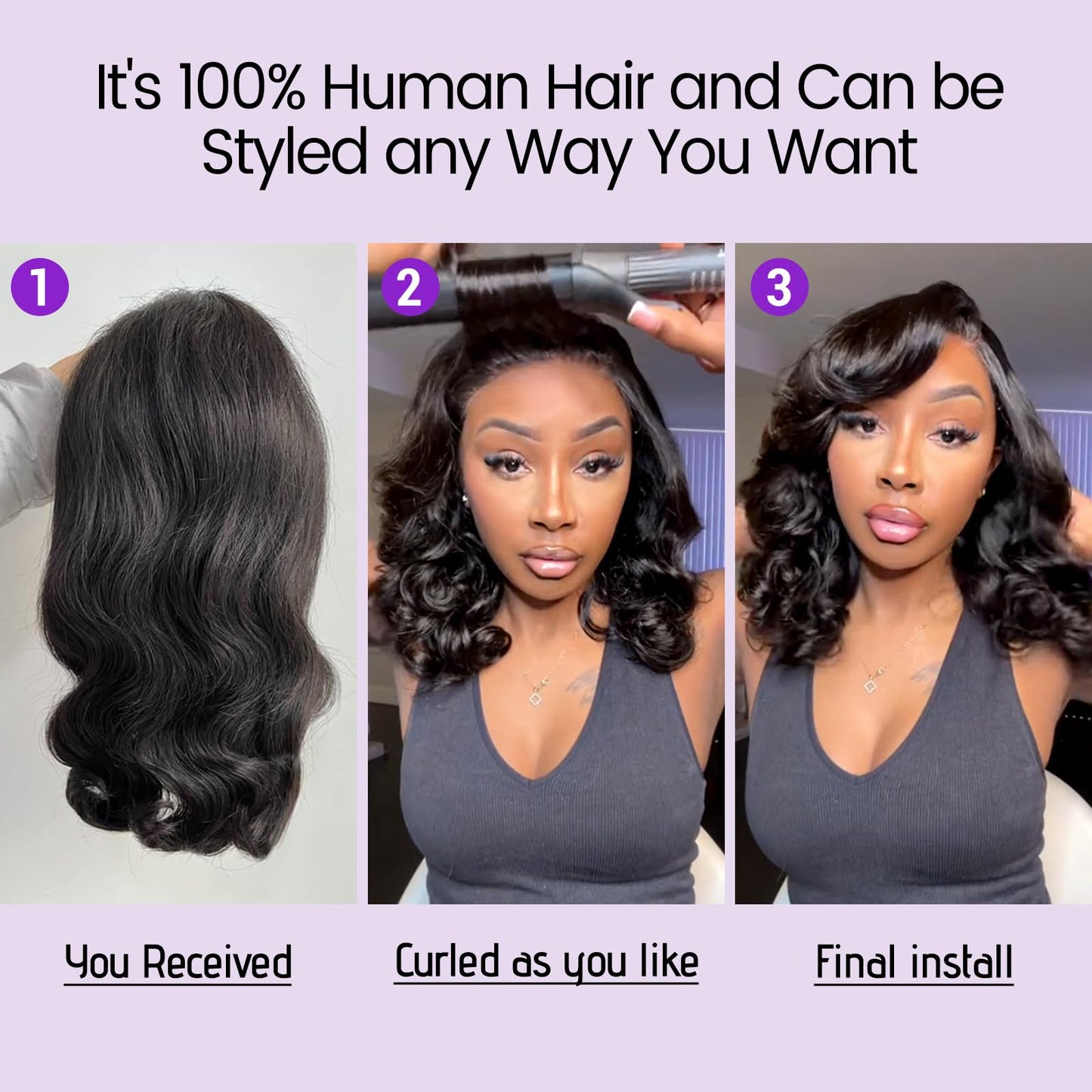 Wear and Go Glueless Wigs Pre Plucked Pre Cut 4x4 Body Wave Bob Wig Human Hair wigs for black women Short Bob Wig Human Hair 180 dentisty natrual color 14inch
