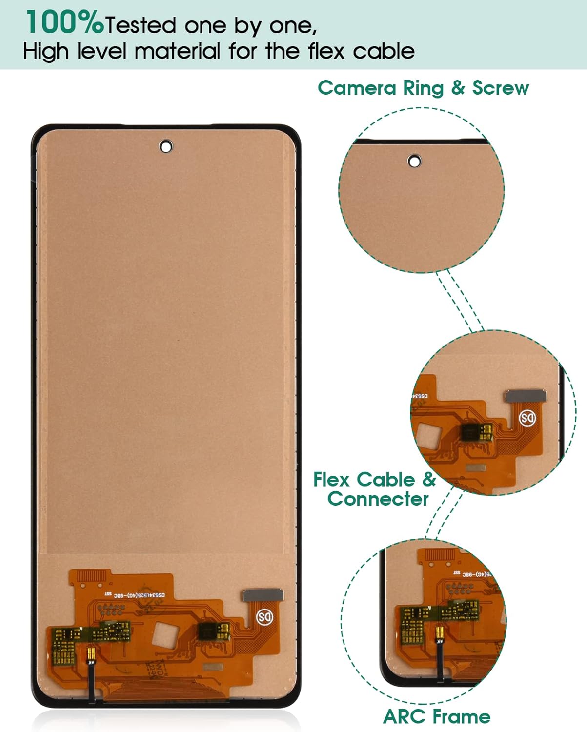 TFT for Samsung A52 Screen Replacement for Samsung Galaxy A52 LCD Display for Galaxy A52 Digitizer SM-A525F SM-A525M Touch Screen Assembly Repair Parts(NOT for A52 5G,NOT AMOLED)