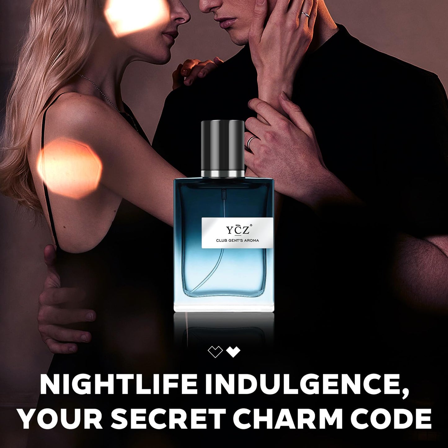 Ycz CLUB GENT'S AROMA, 1.7oz(50ml), Man Perfume, Nightclub Essential Fragrance, Long Lasting Cologne for Men with Aromatic Woody Notes of Aldehyde, Ginger, Mint, and Lemon