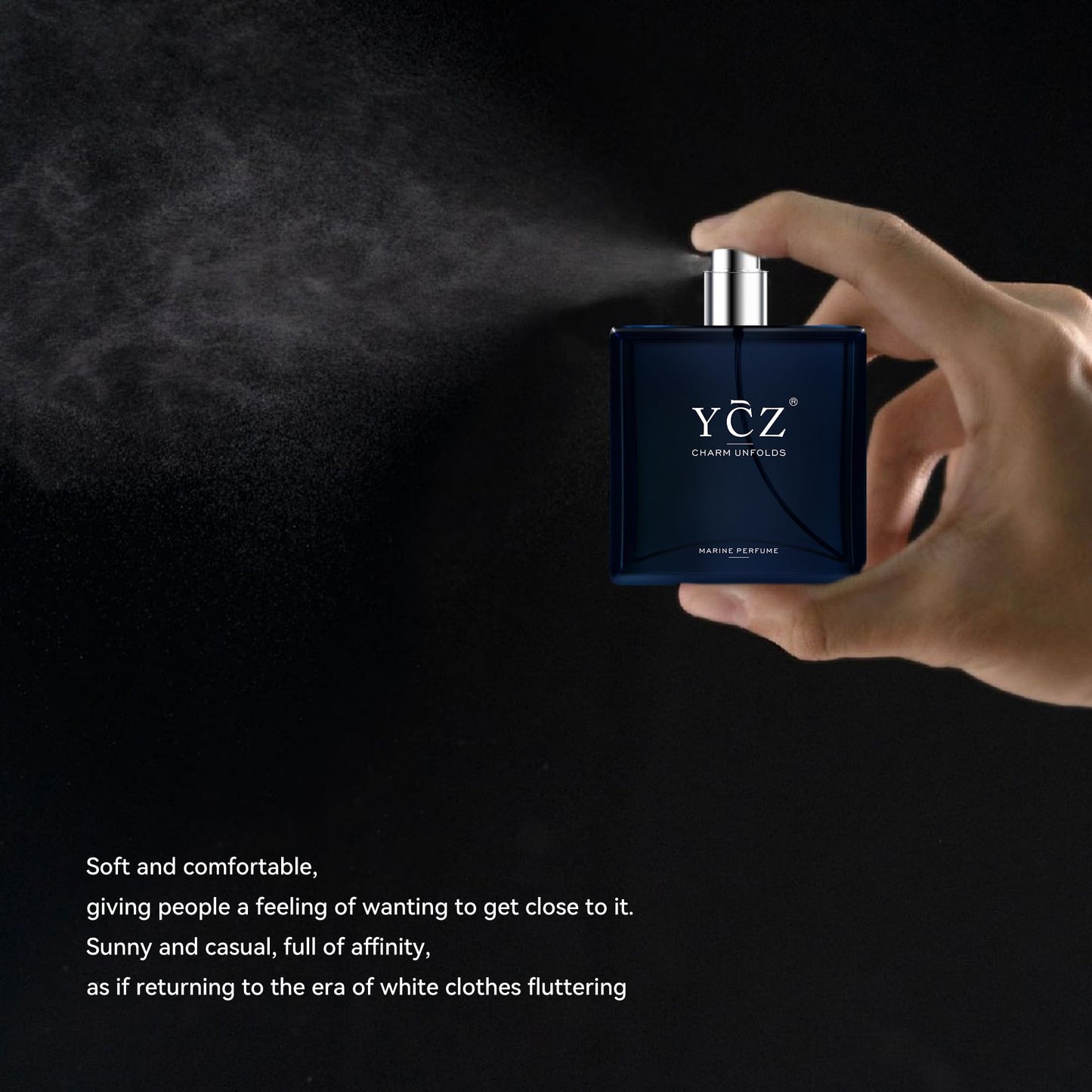Ycz CLUB GENT'S AROMA, 1.7oz(50ml), Man Perfume, Nightclub Essential Fragrance, Long Lasting Cologne for Men with Aromatic Woody Notes of Aldehyde, Ginger, Mint, and Lemon