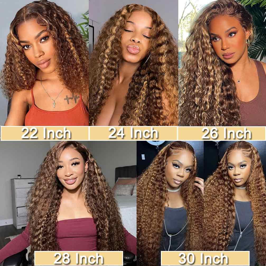 13x4 Lace Front Wigs Human Hair Pre Plucked 180 Density Brazilian Wet and Wavy Human Hair Wigs for Black Women Glueless Curly Lace Frontal Wig Natural Color (22 Inch)