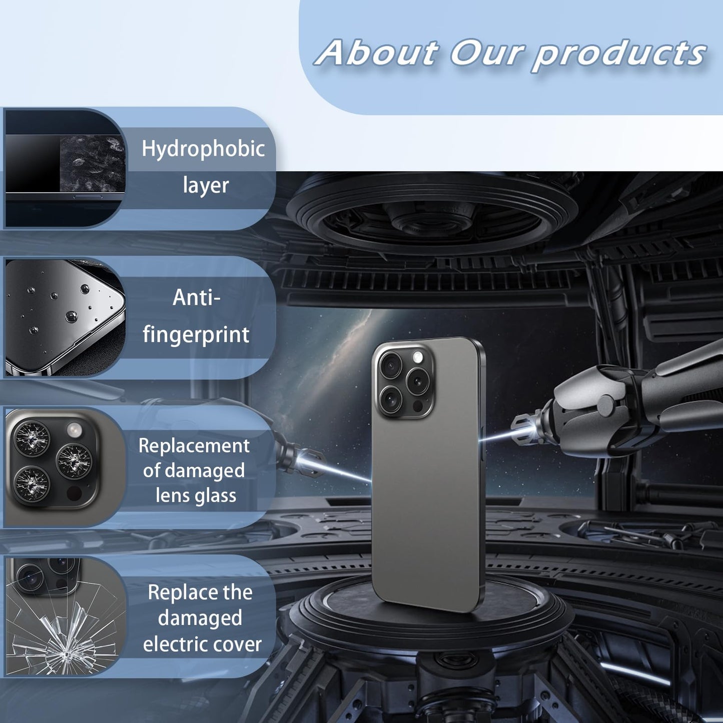 14 Back Glass Replacement with Metal Camera Frame &Magnet for iPhone 14(6.1-inch Red) & Includes Replacement Tools