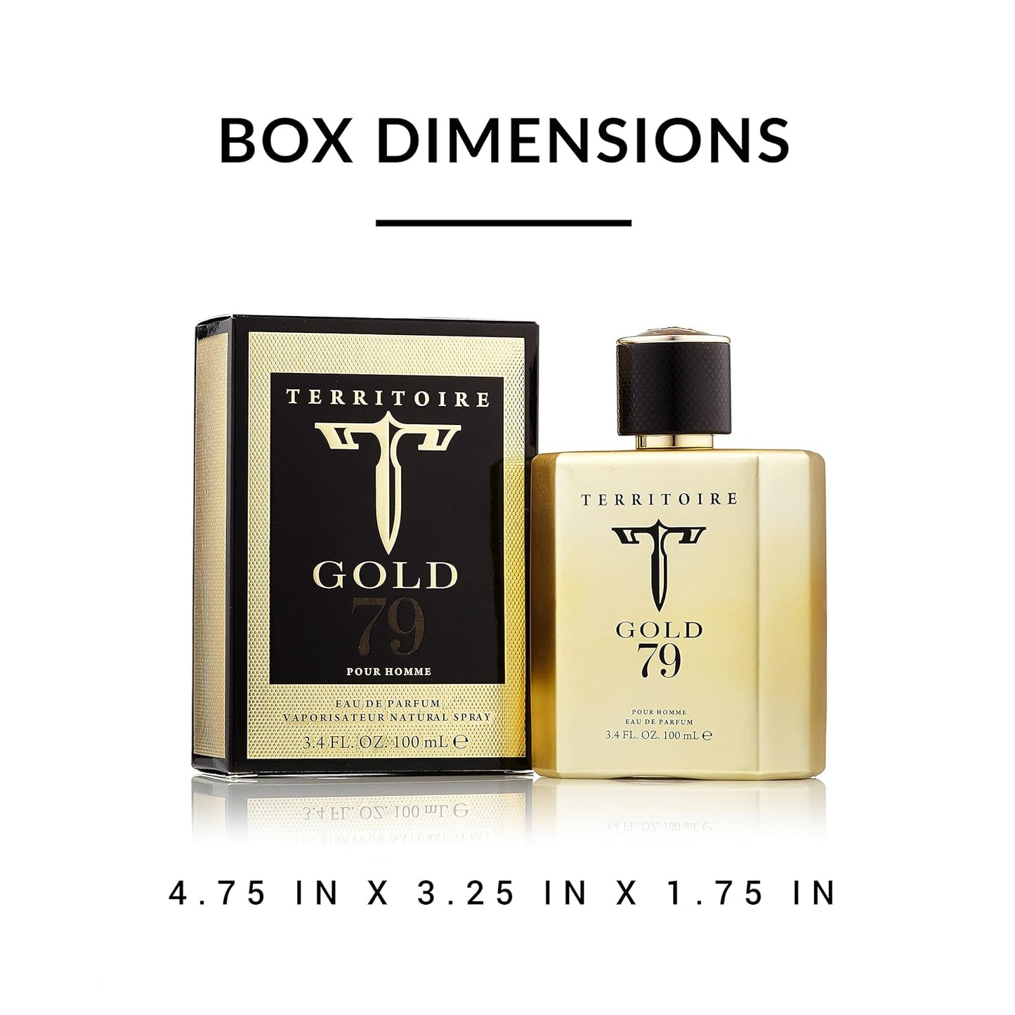 Territoire Eau De Parfum, Men's Cologne (Gold 79)