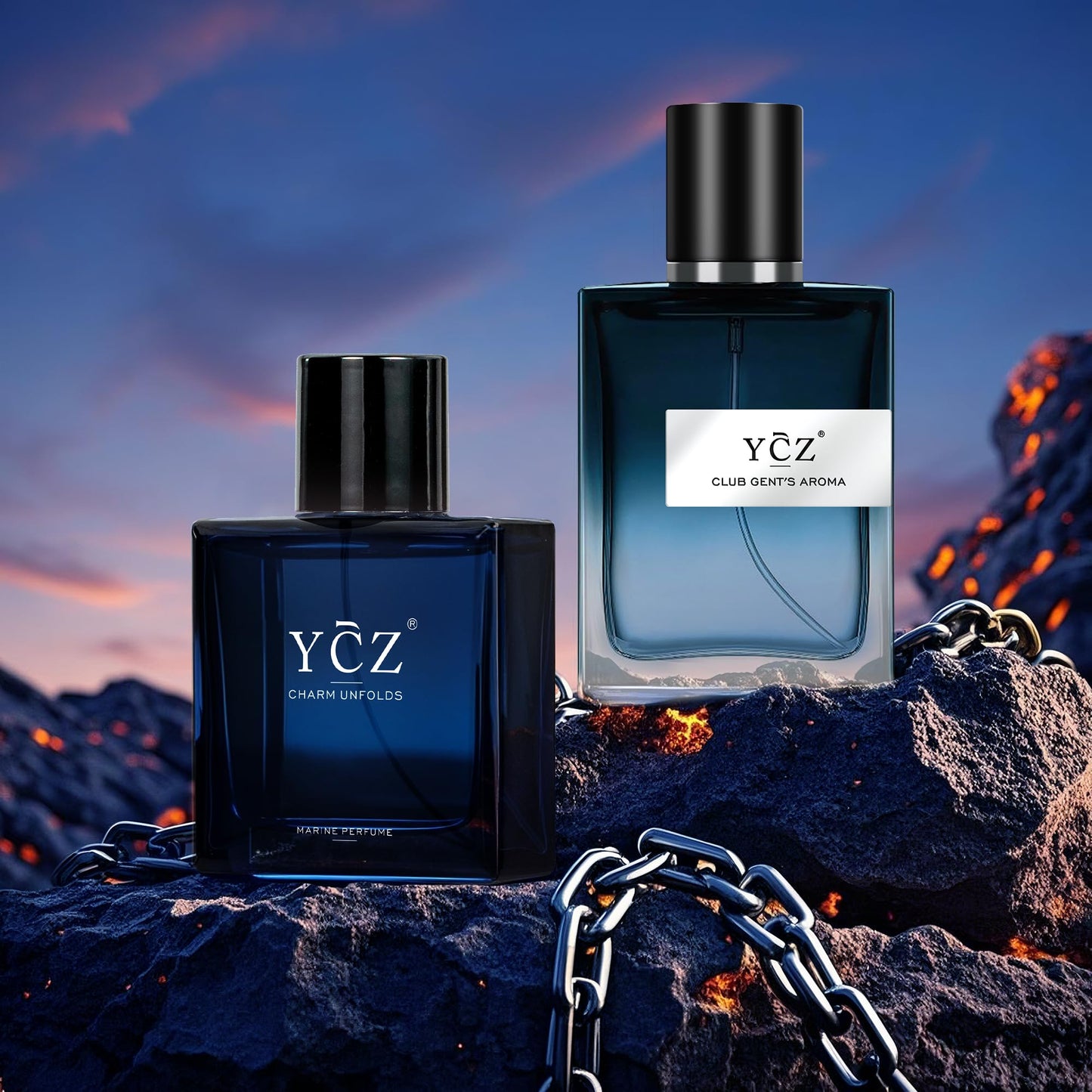 Ycz CLUB GENT'S AROMA, 1.7oz(50ml), Man Perfume, Nightclub Essential Fragrance, Long Lasting Cologne for Men with Aromatic Woody Notes of Aldehyde, Ginger, Mint, and Lemon