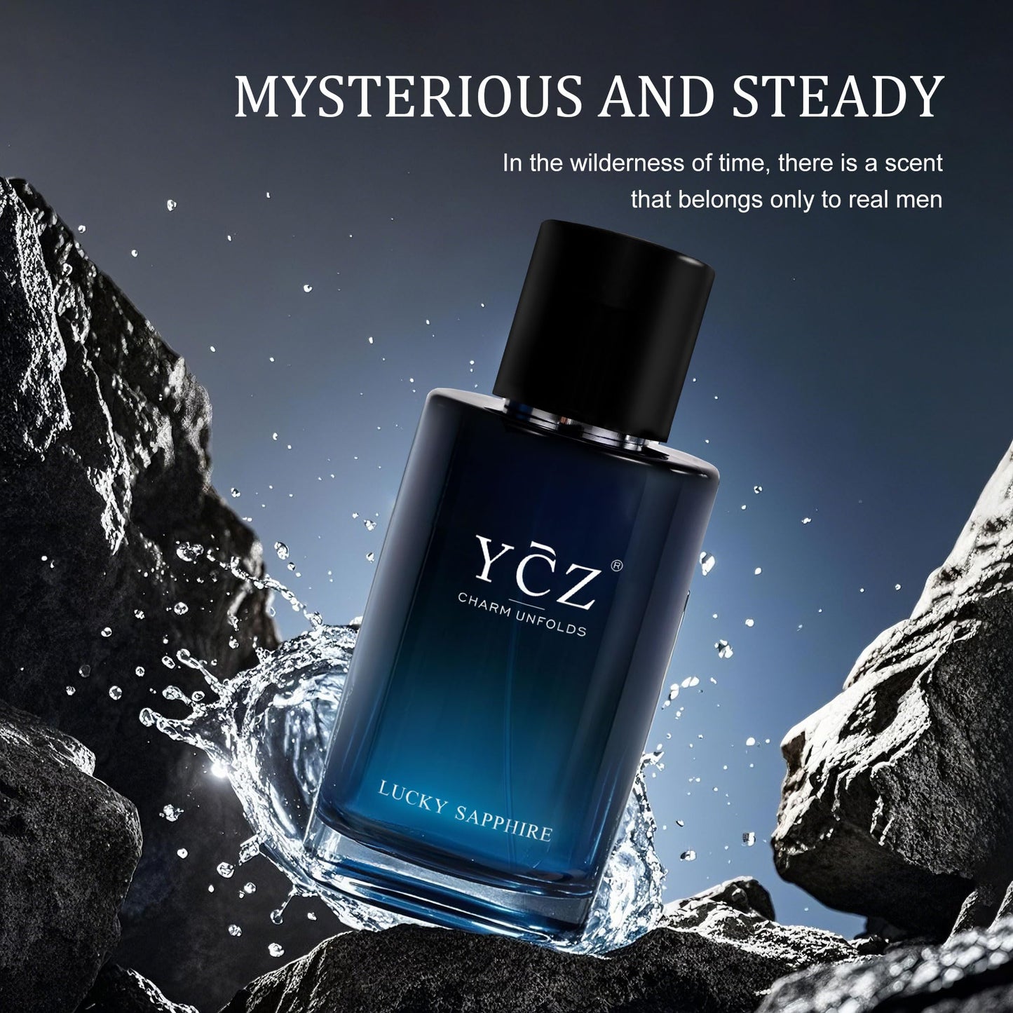 Ycz CLUB GENT'S AROMA, 1.7oz(50ml), Man Perfume, Nightclub Essential Fragrance, Long Lasting Cologne for Men with Aromatic Woody Notes of Aldehyde, Ginger, Mint, and Lemon