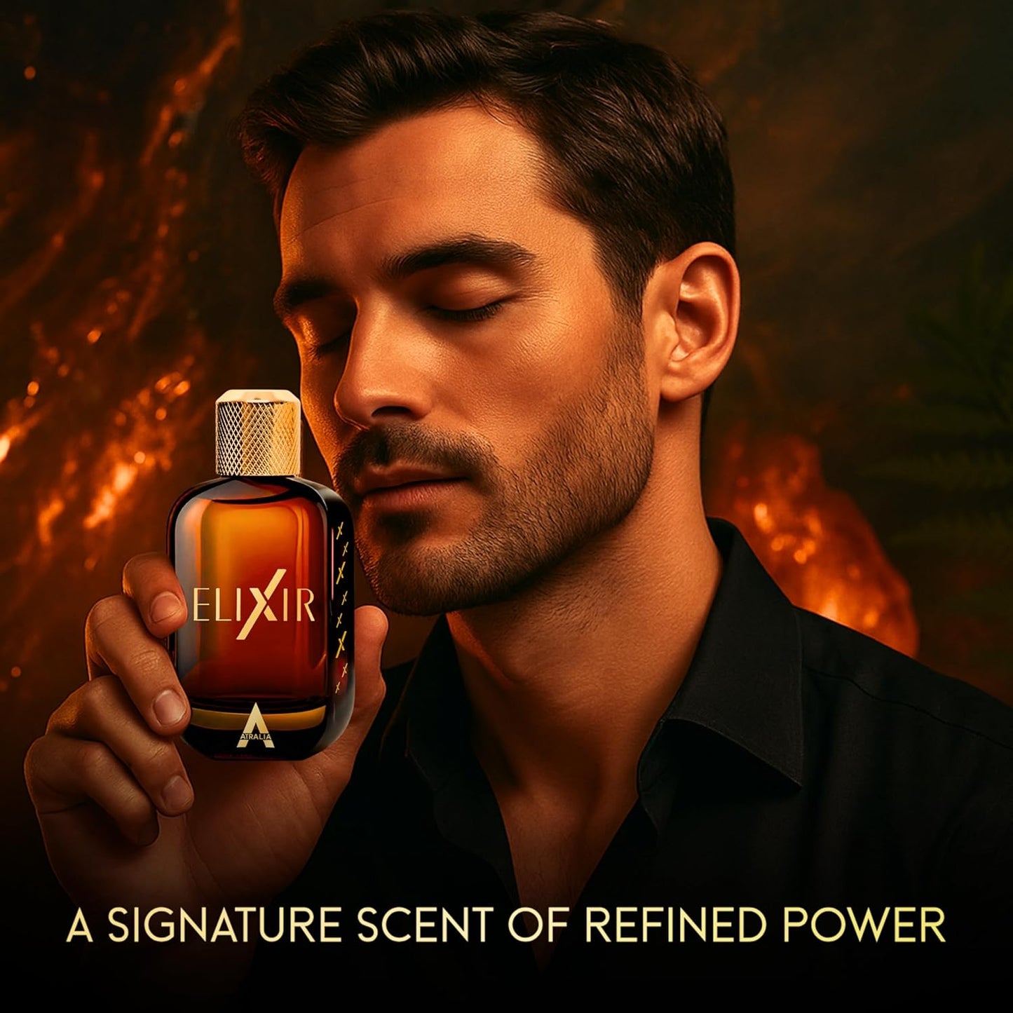 Elixir Eau De Parfum for Men 100Ml 3.4Oz - Luxurious and Long Lasting Fragrances with Notes of Fougere and amber - Best Alternative for Le Male