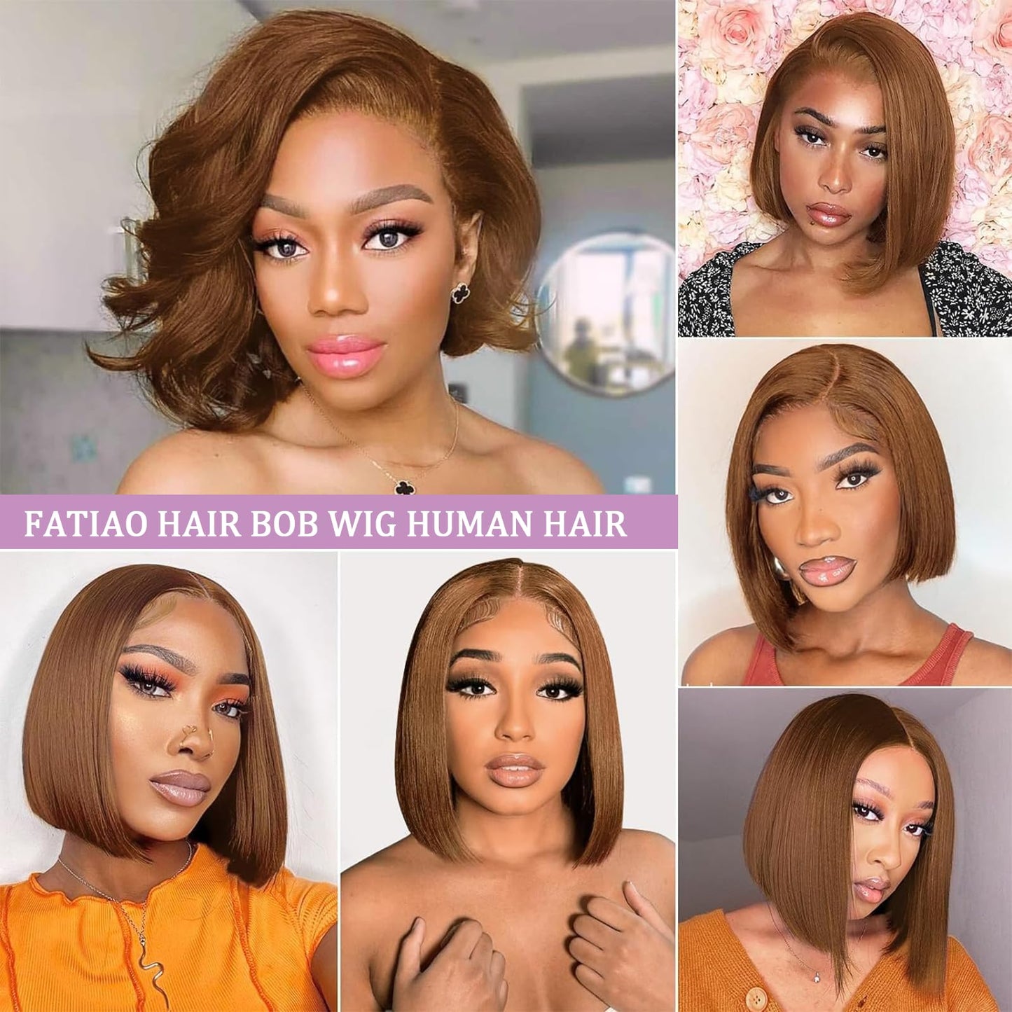 14 Inch Bob Wig Human Hair 13x6 Hd Transparent Lace Front Wigs Human Hair Pre Plucked Glueless Bob Wig 180% Density Short Straight Bob Wigs For Women