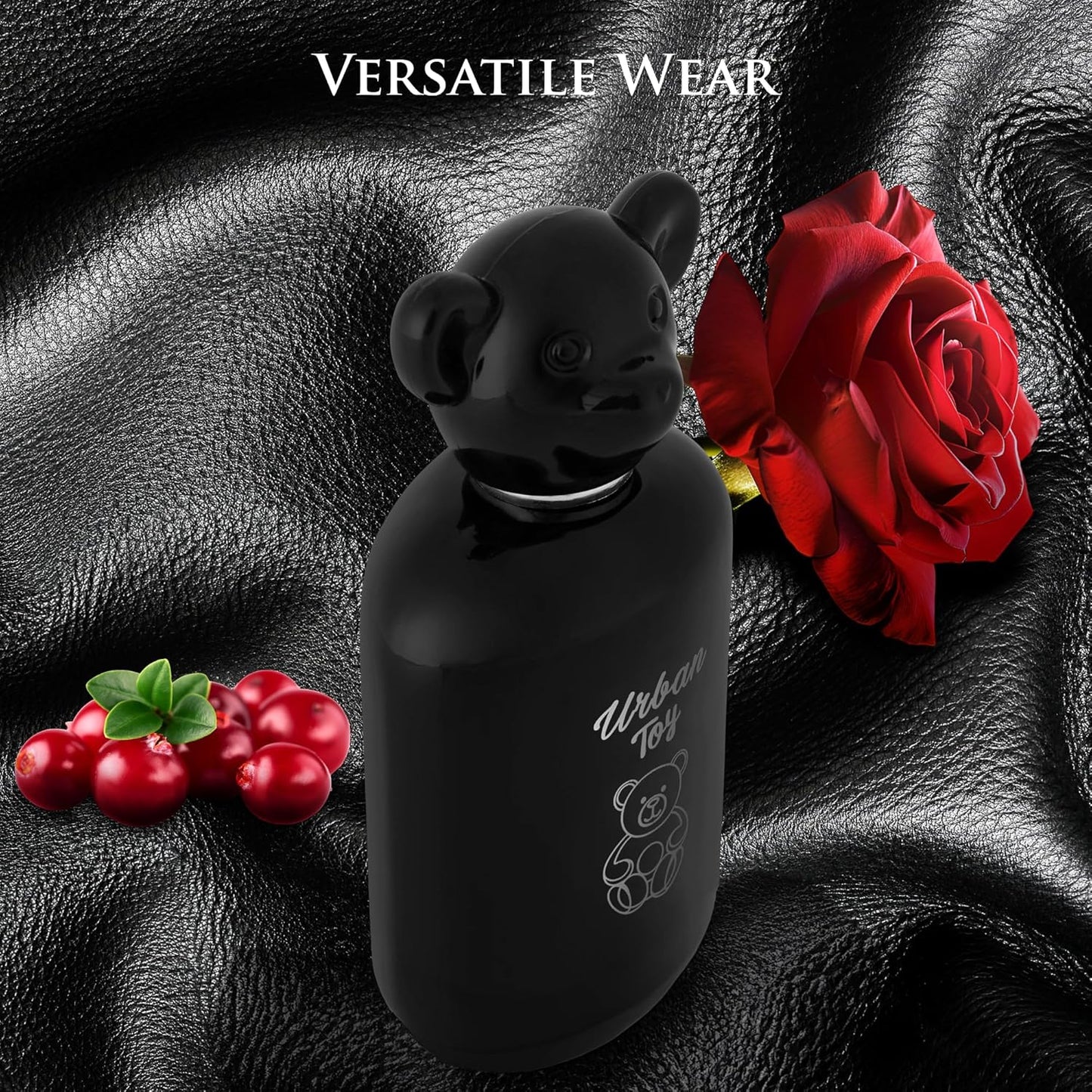 Urban Toy Eau De Parfum for Men 3.4 fl Oz - Top Notes of Italian Bergamot, Green Pear, Elemi, Pink Pepper & Indonesian Nutmeg - Base Accords of Haitian, Cashmeran, Sandalwood & Amber - 100ml Bottle
