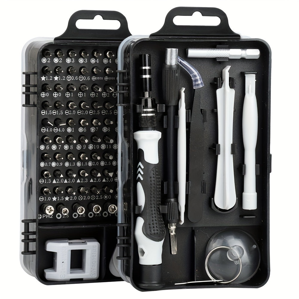 115 In 1 Precision Screwdriver Set Professional Repair Tool Magnetic Mini Repair Tool Kit With Flexible Shaft, Professional Electronics Repair For Phones, Watches, Laptops, Cameras, Game Consoles - Versatile Non-Slip Handle,