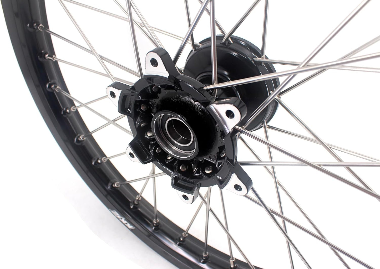 21/19 MX Casting Off-Road Wheels Rims Compatible with YAMAHA YZ125 YZ250 YZ250F YZ450F 2003-2024 Black Hub/Rim