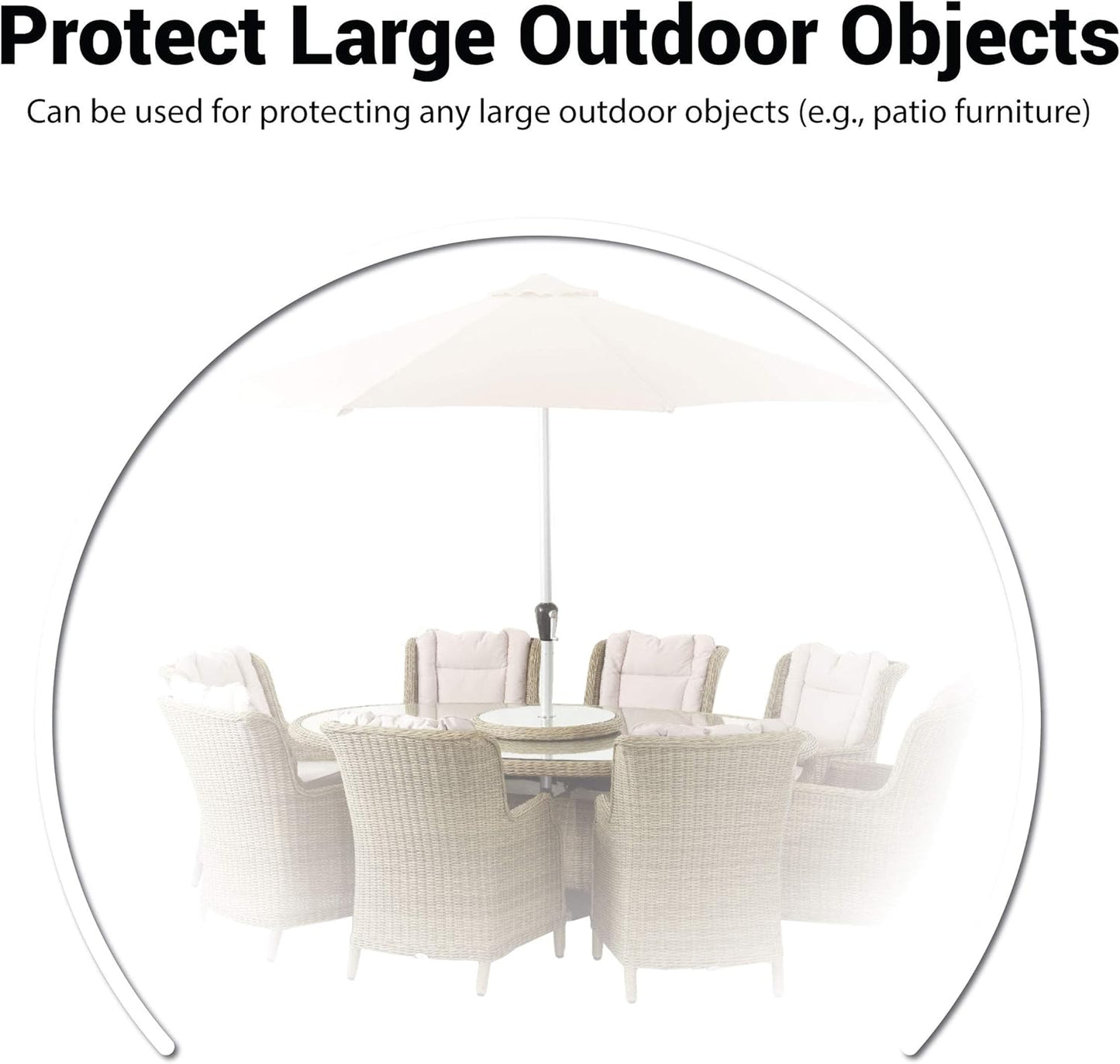 Universal Clear Disposable Car Cover for SUV, Sedan, Sport Cars, Antique Cars up to 22' X 12'