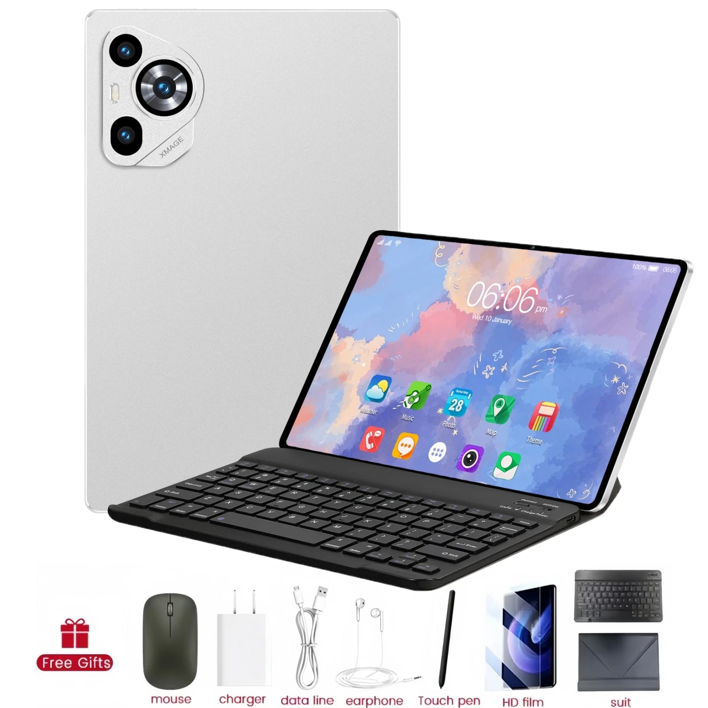 2025 Original Global Version P70 Pro Snapdragon 8Gen3 Android 15 Tablet 11 Inch 22GB+2TB 12000 mAh 5G Dual SIM Tables PC