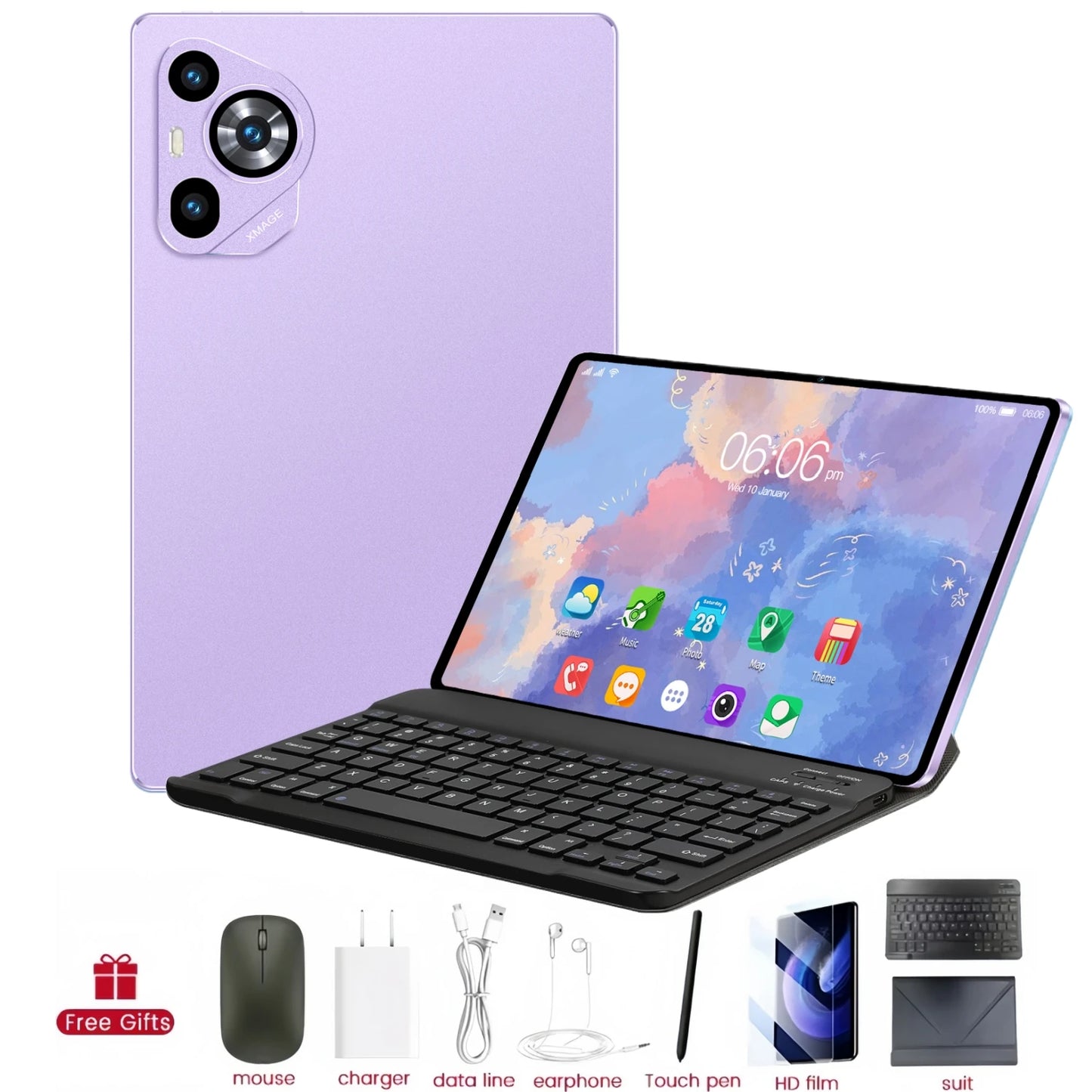 2025 Original Global Version P70 Pro Snapdragon 8Gen3 Android 15 Tablet 11 Inch 22GB+2TB 12000 mAh 5G Dual SIM Tables PC