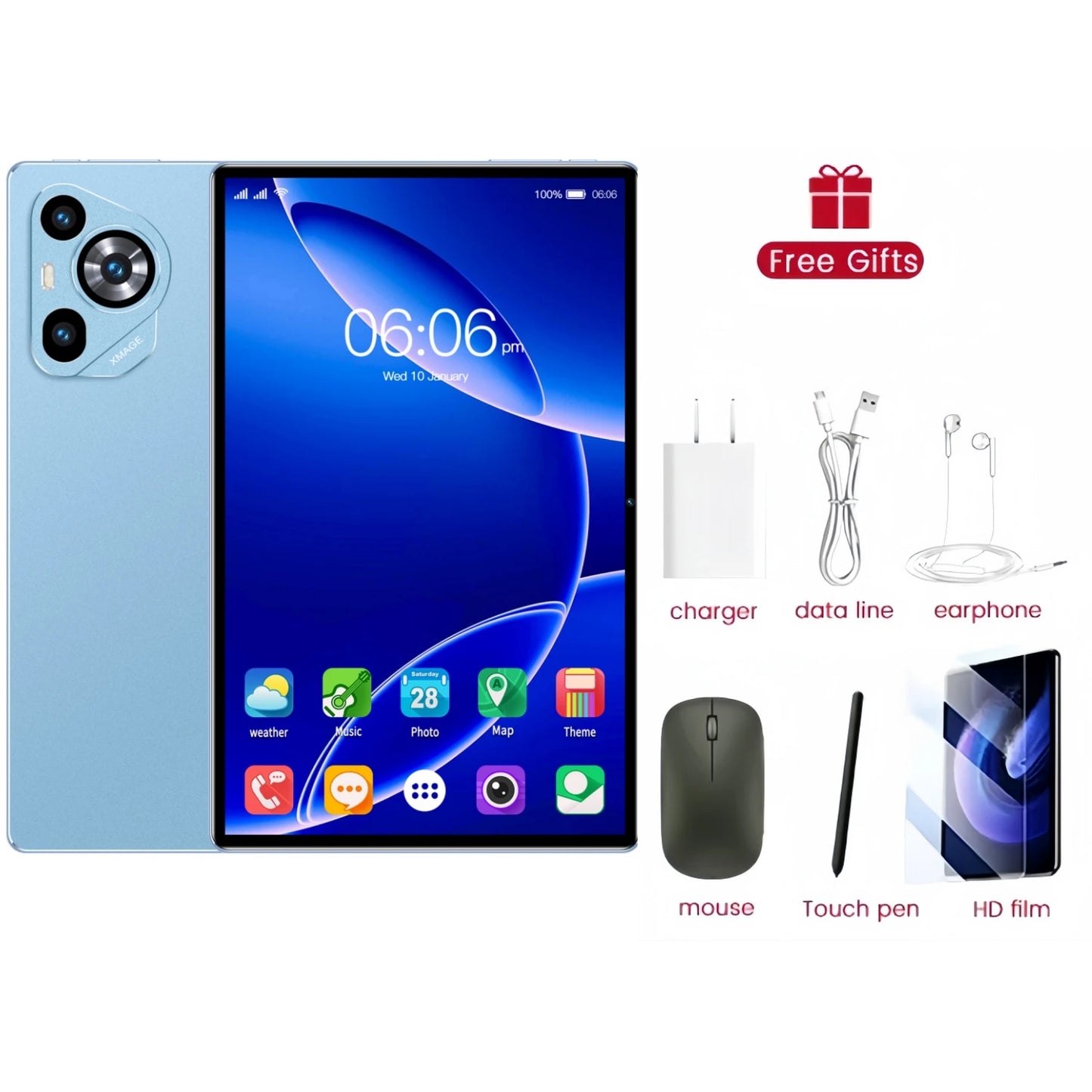 2025 Original Global Version P70 Pro Snapdragon 8Gen3 Android 15 Tablet 11 Inch 22GB+2TB 12000 mAh 5G Dual SIM Tables PC