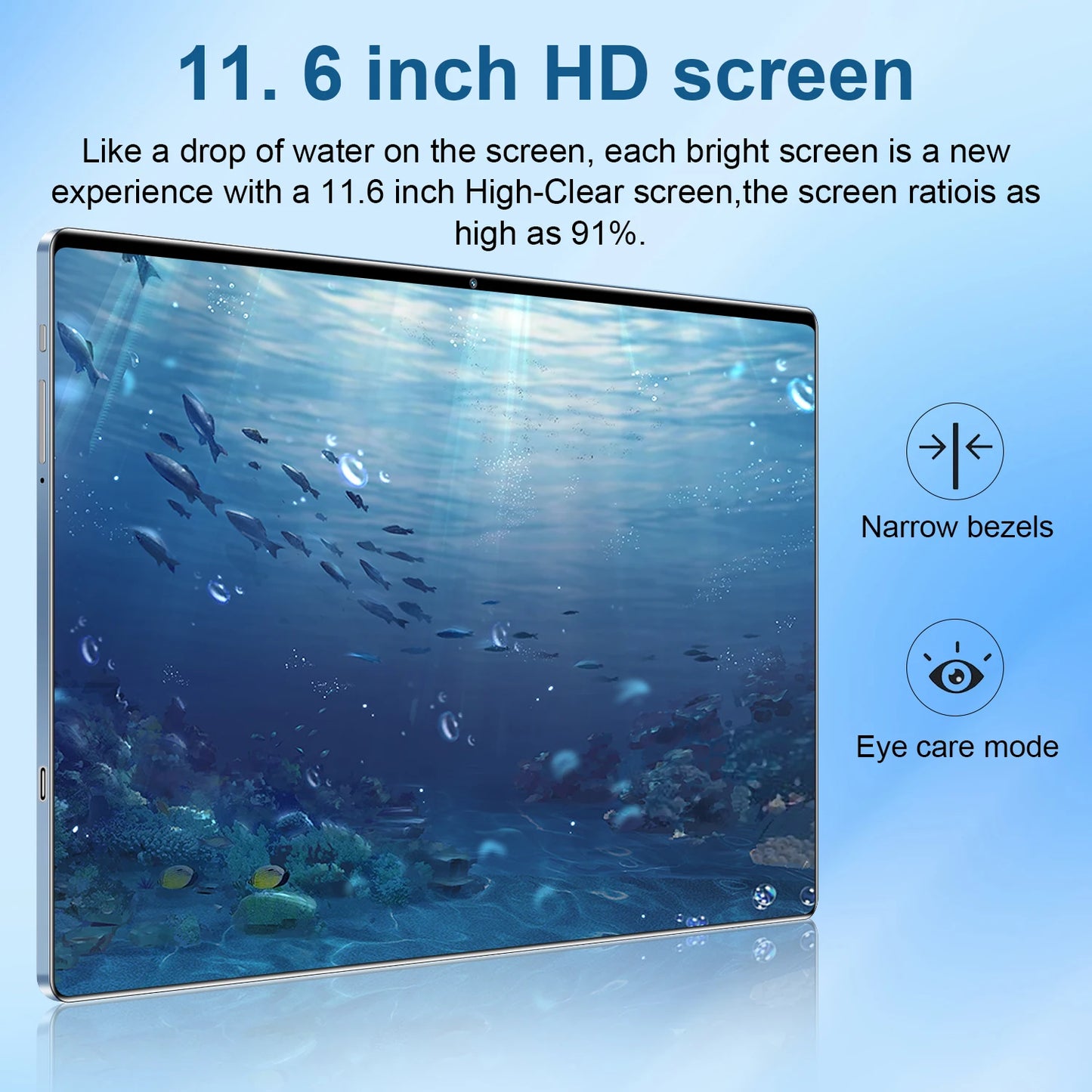 2025 New 11.6 inch Network Android 13.0 Tablet 16GB RAM 1TB ROM 16MP 32MP 10 Core 12000mAh tablet 4 5G Wifi Tablet