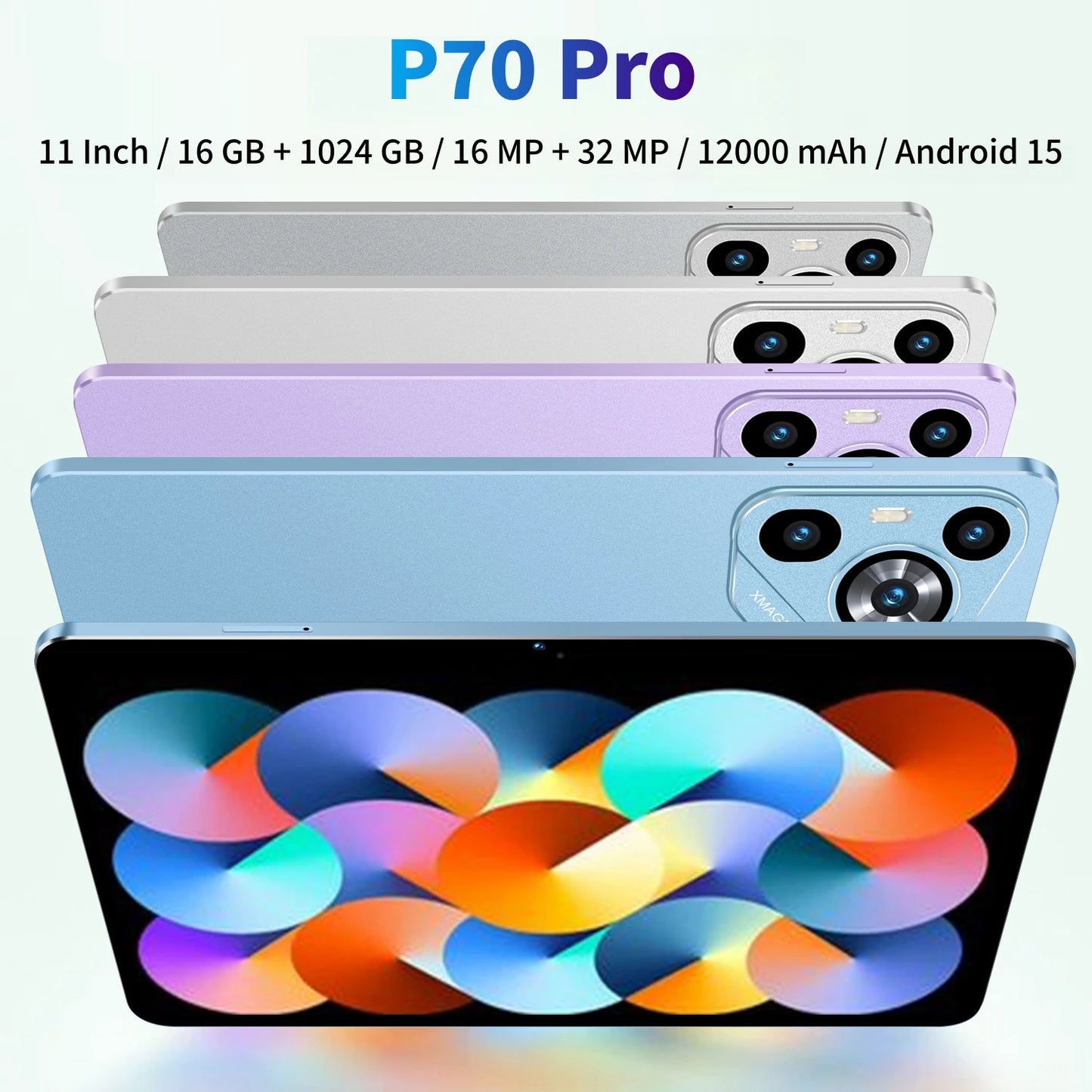 2025 Original Global Version P70 Pro Snapdragon 8Gen3 Android 15 Tablet 11 Inch 22GB+2TB 12000 mAh 5G Dual SIM Tables PC
