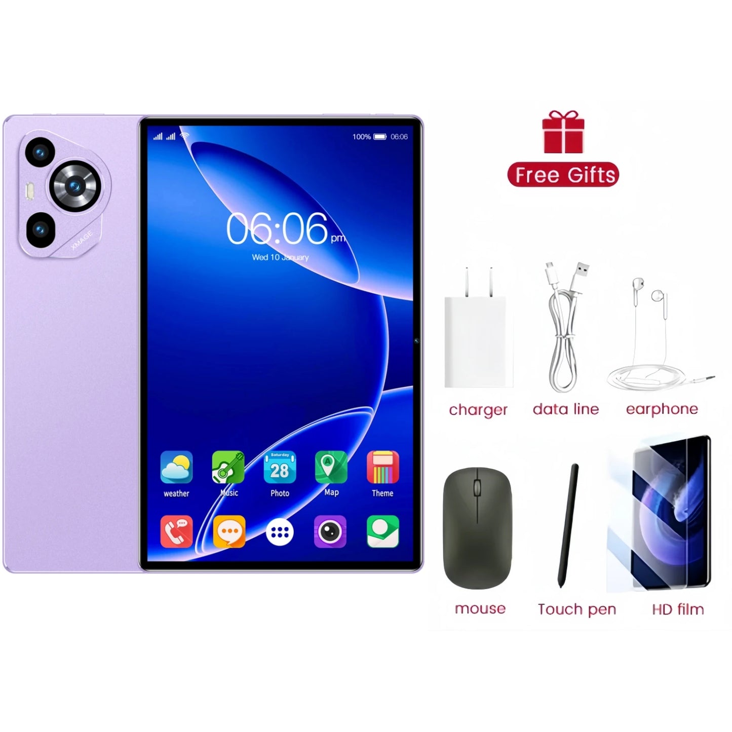 2025 Original Global Version P70 Pro Snapdragon 8Gen3 Android 15 Tablet 11 Inch 22GB+2TB 12000 mAh 5G Dual SIM Tables PC