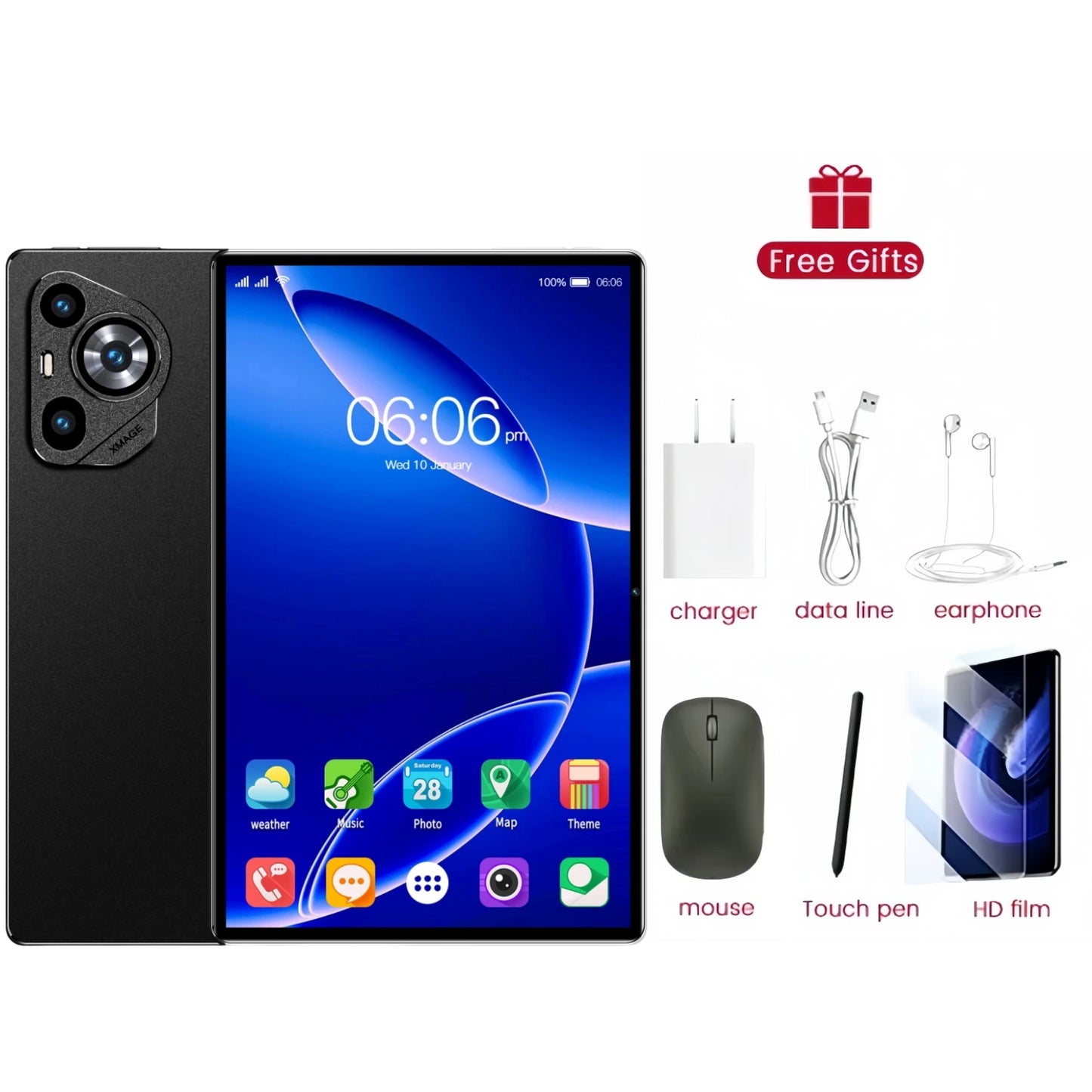2025 Original Global Version P70 Pro Snapdragon 8Gen3 Android 15 Tablet 11 Inch 22GB+2TB 12000 mAh 5G Dual SIM Tables PC