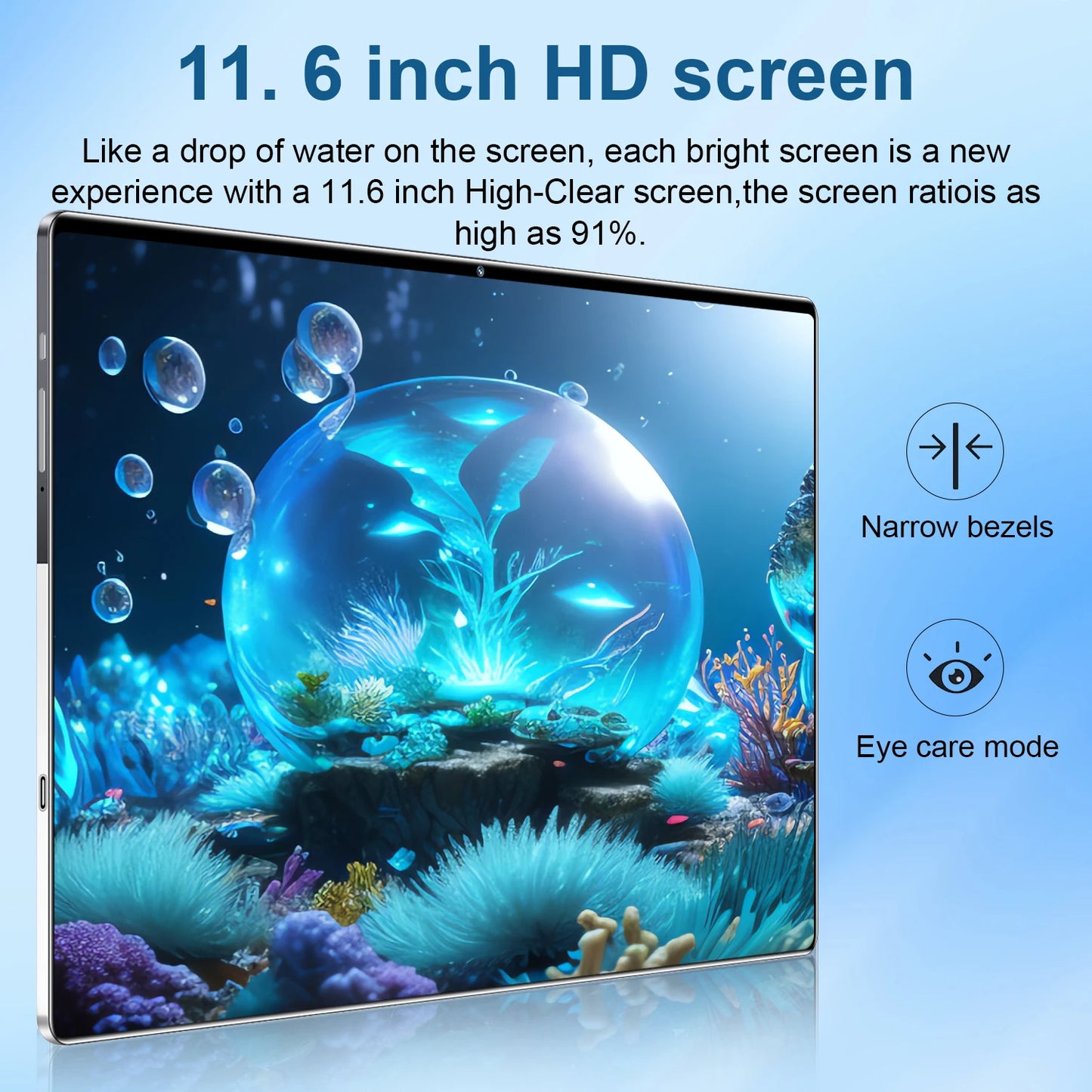 2025 New 11.6 inch Network Android 13.0 Tablet 16GB RAM 1TB ROM 16MP 32MP 10 Core 12000mAh tablet 4 5G Wifi Tablet